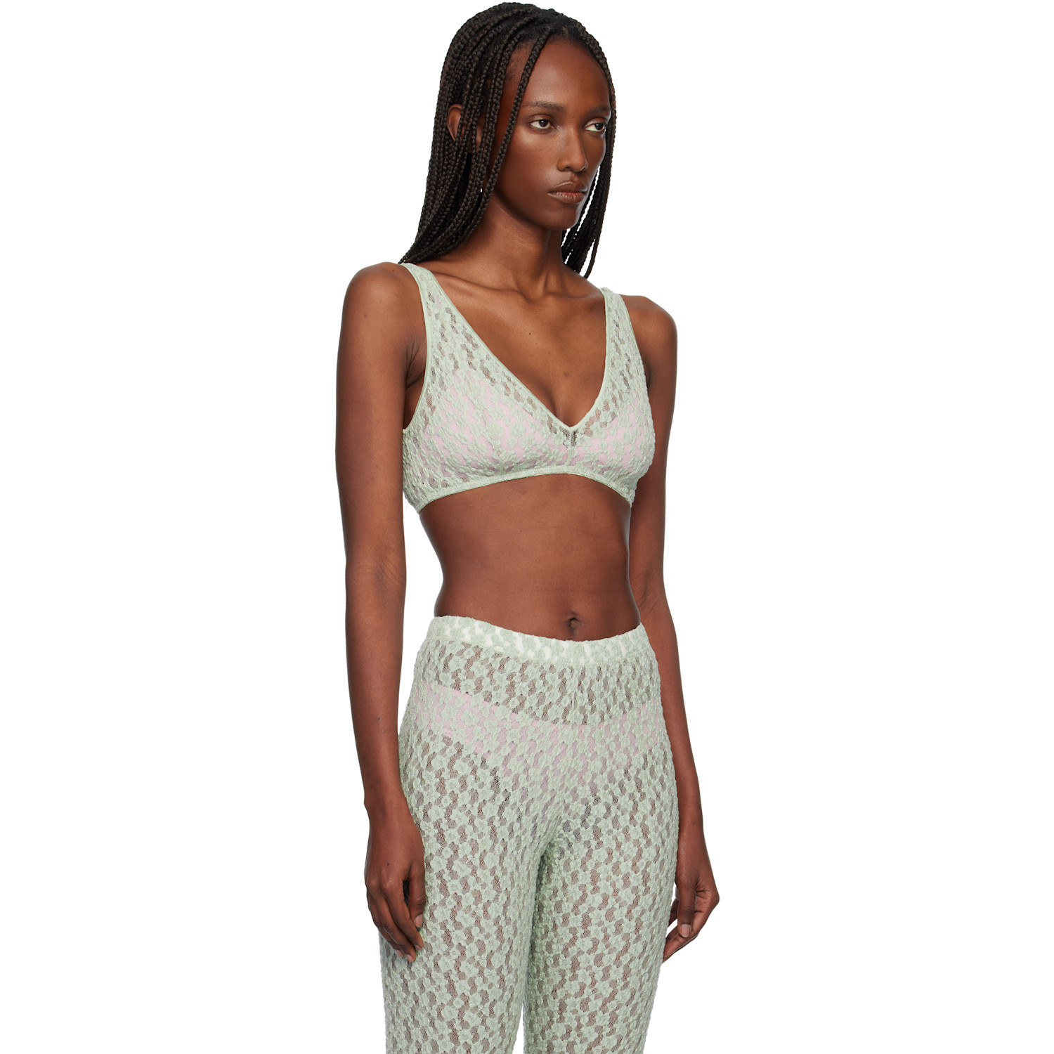  Baserange Green Crescent Bralette 