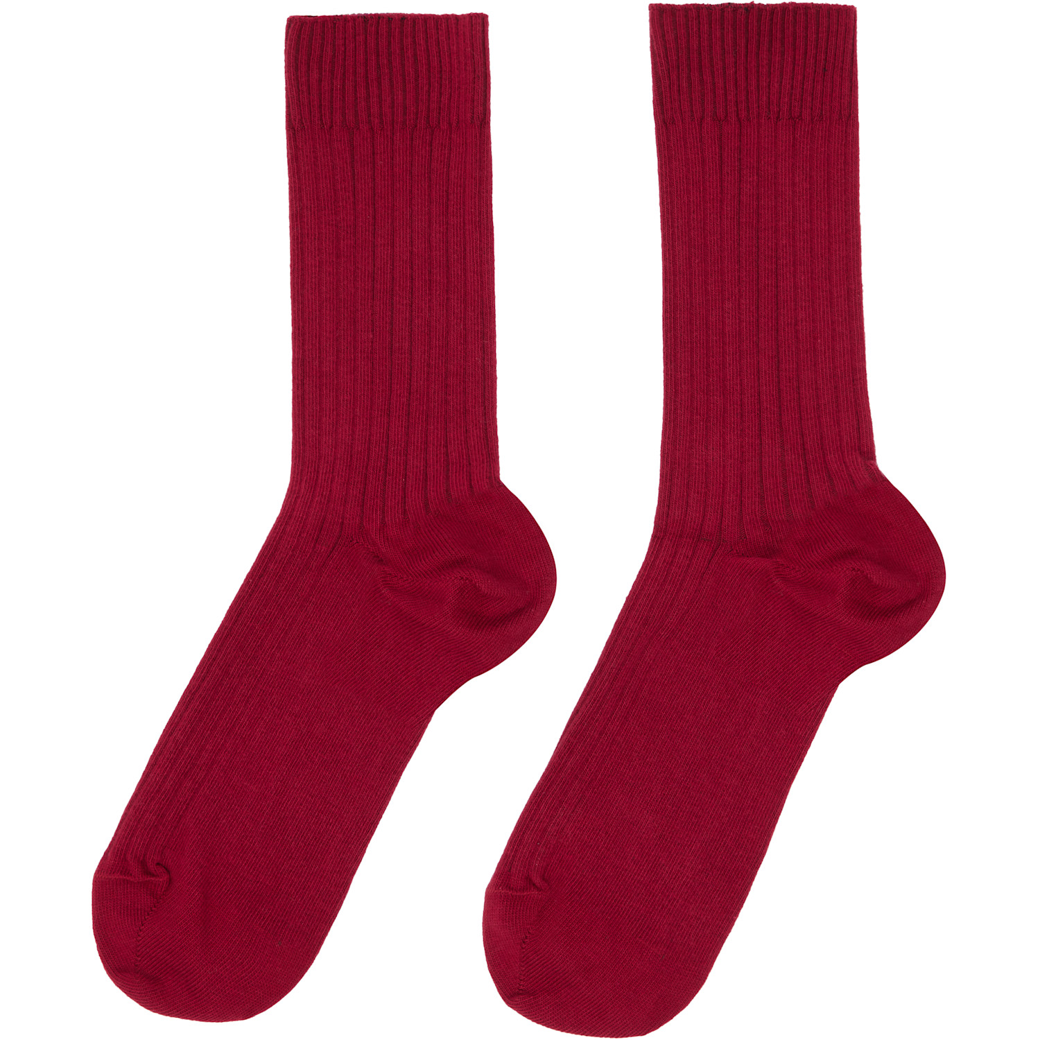  Baserange Three-pack Multicolor Organic Cotton Rib Overankle Socks 
