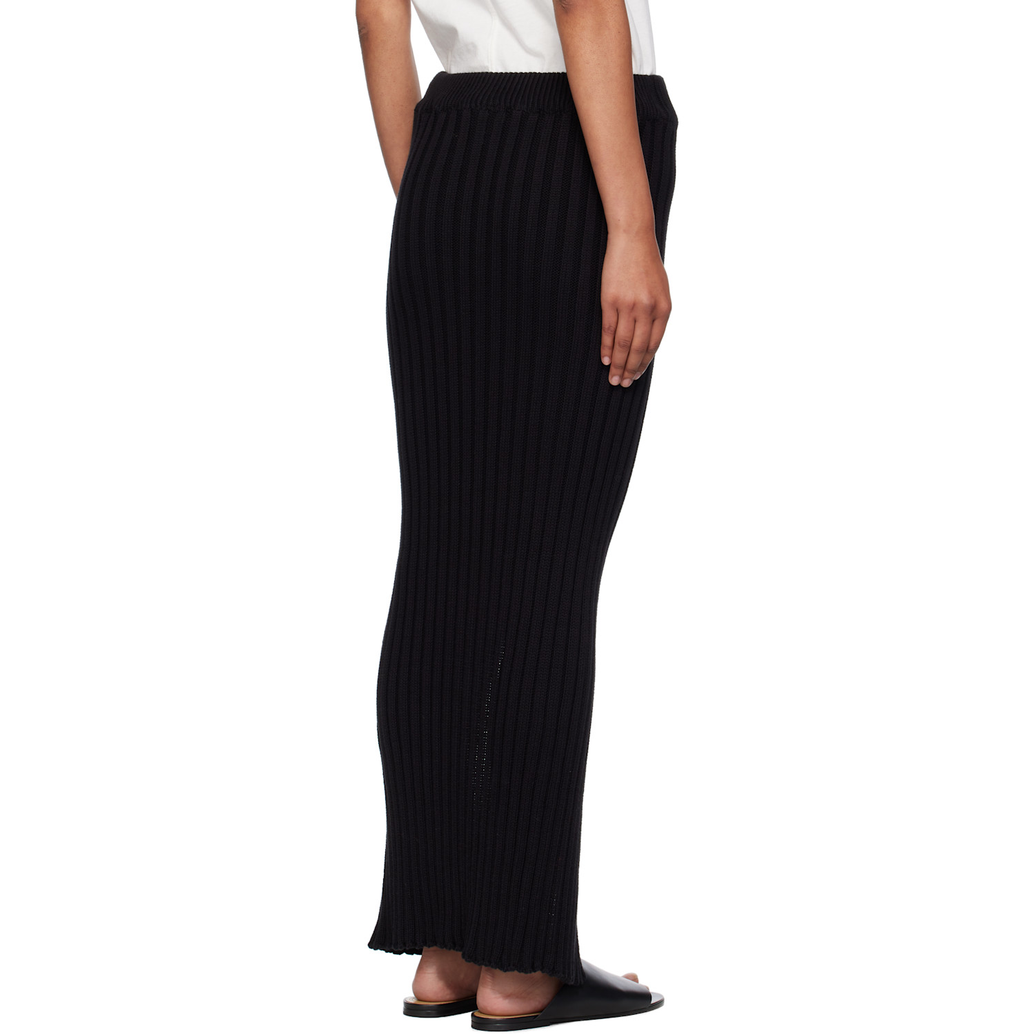  Baserange Black Macau Midi Skirt 
