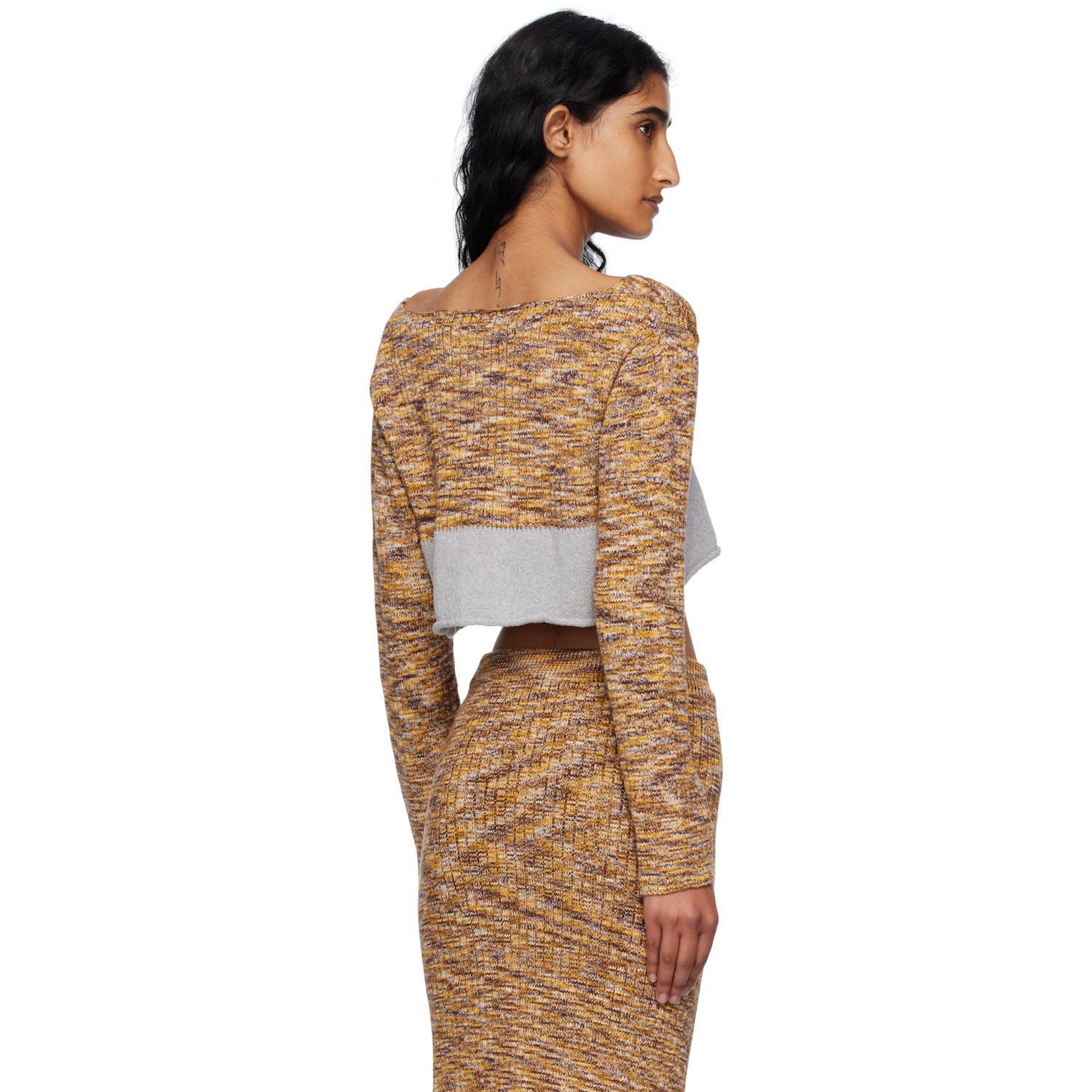  Baserange Multicolor Waste Cropped Sweater 