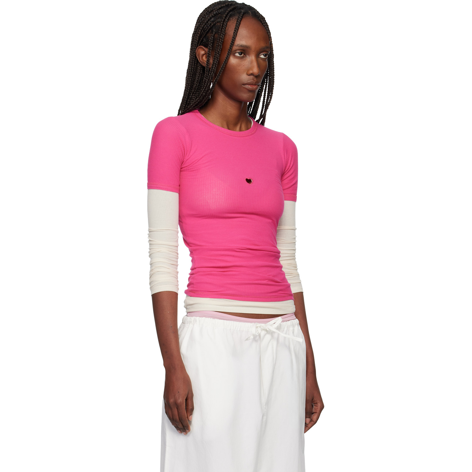  Baserange Pink Heart T-shirt 