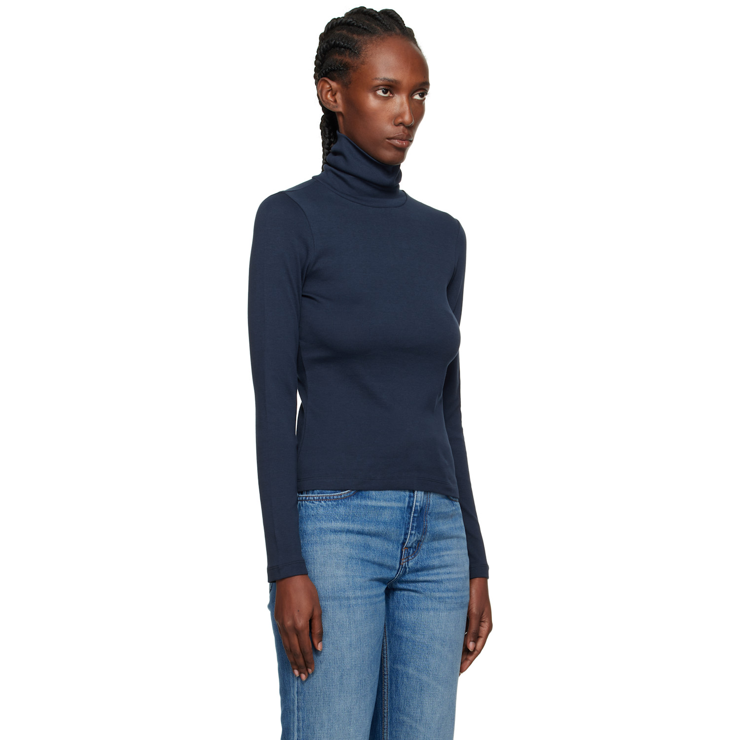  Flore Flore Navy Dinah Turtleneck 
