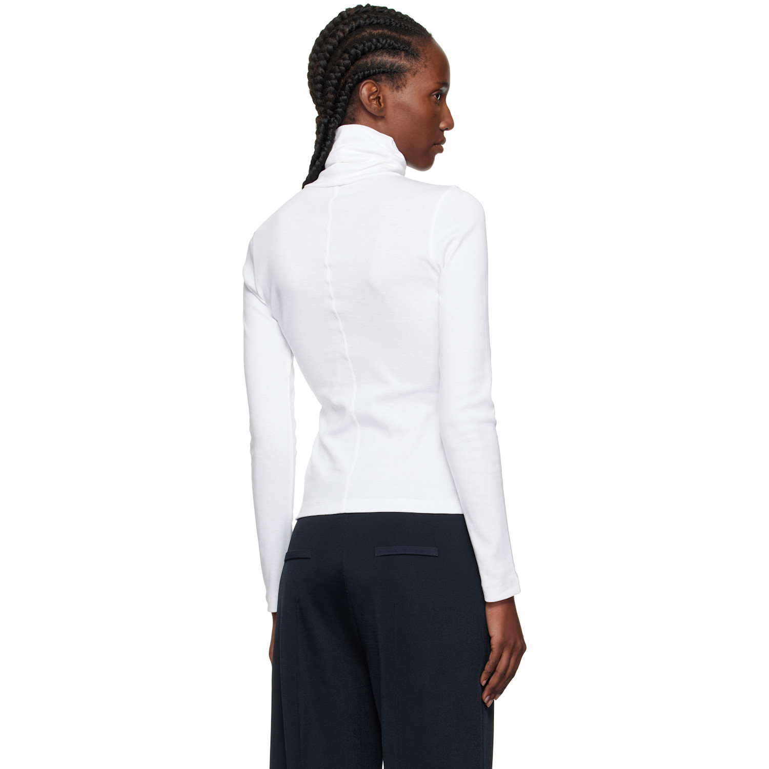  Flore Flore White Dinah Turtleneck 