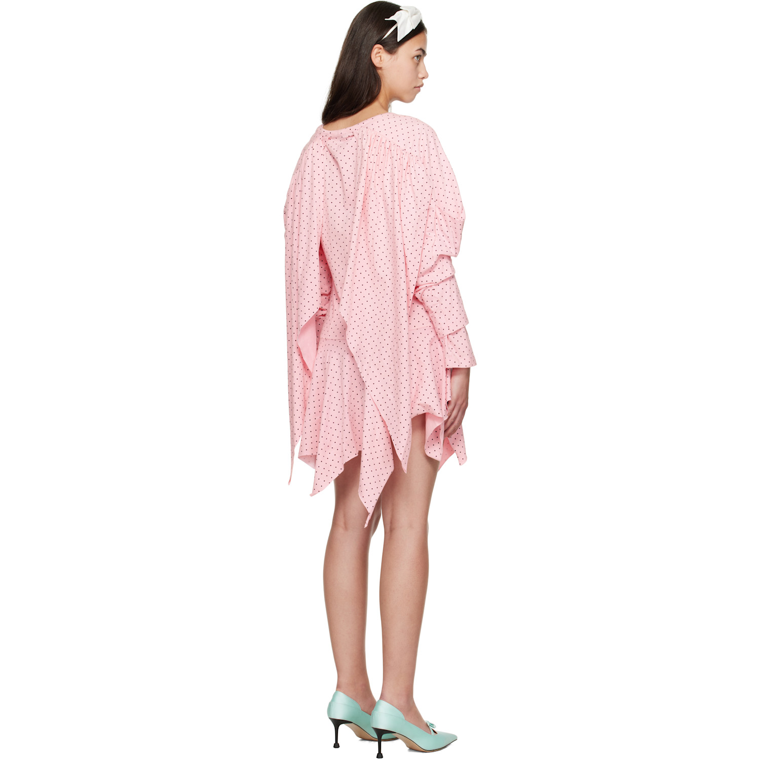  Ashley Williams Pink Wing Midi Dress 