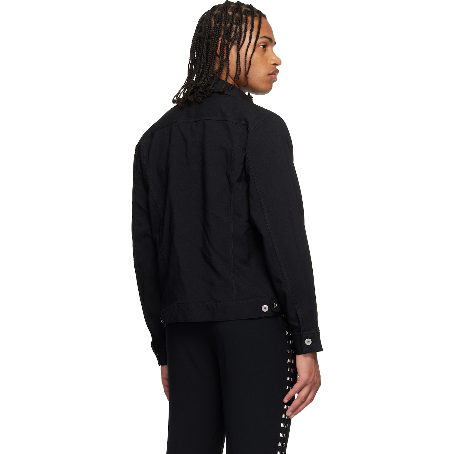  Black Comme Des Garçons Black Studded Jacket 