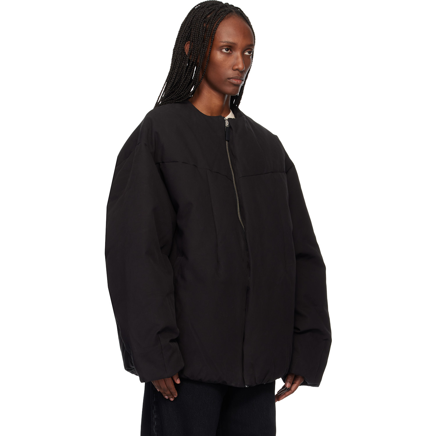  Entire Studios Black Pod Puffer Down Jacket 
