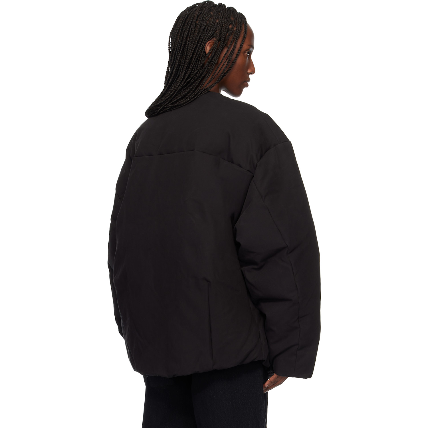  Entire Studios Black Pod Puffer Down Jacket 