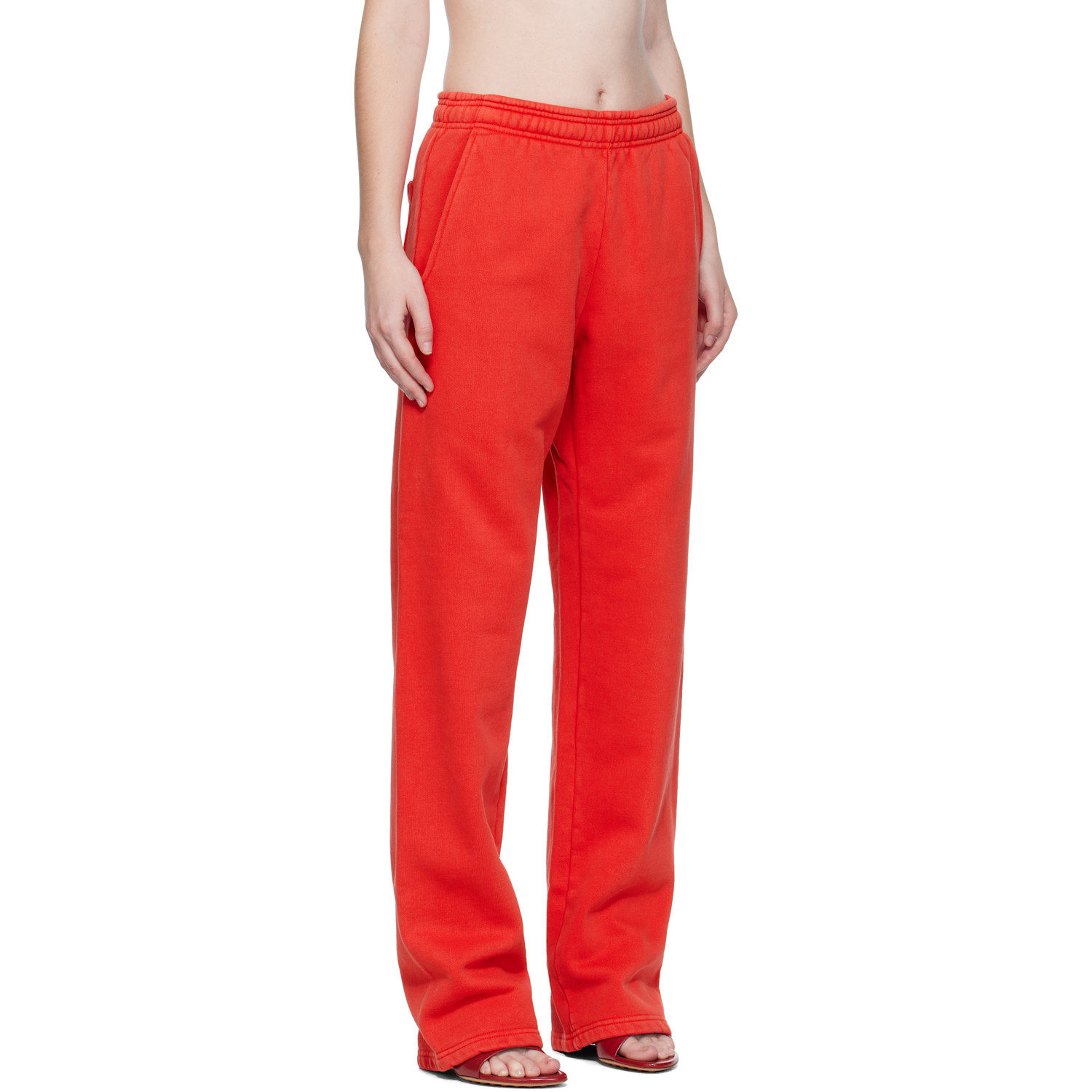  Entire Studios Red Straight-leg Sweatpants 