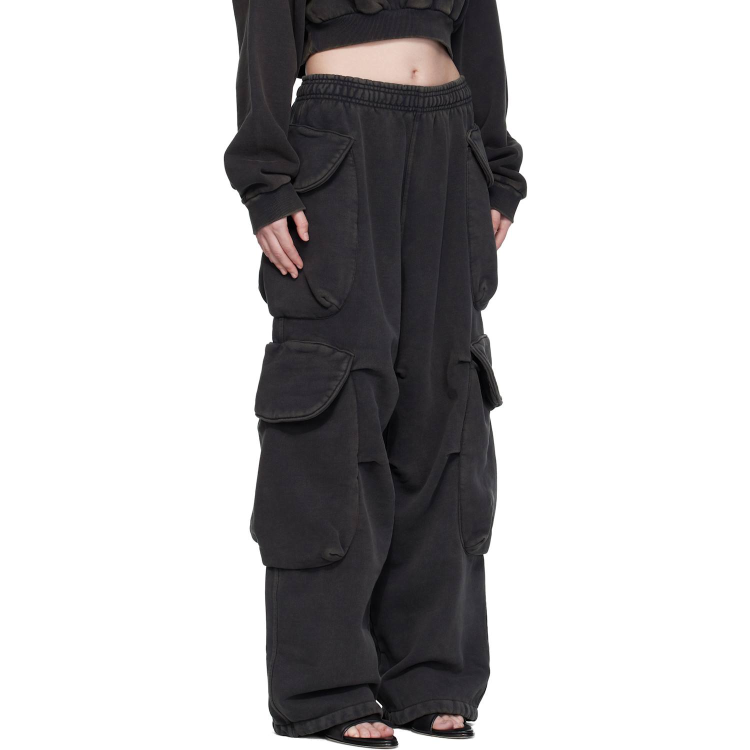  Entire Studios Black Heavy Gocar Cargo Pants 