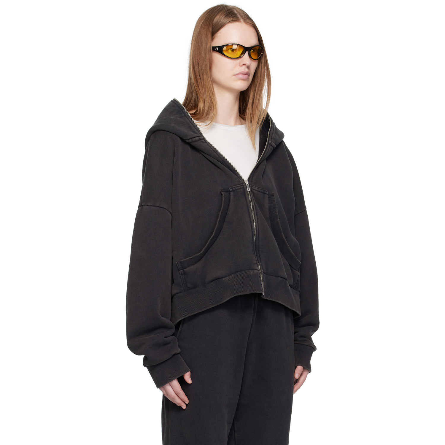  Entire Studios Black Eternal Zip Hoodie 