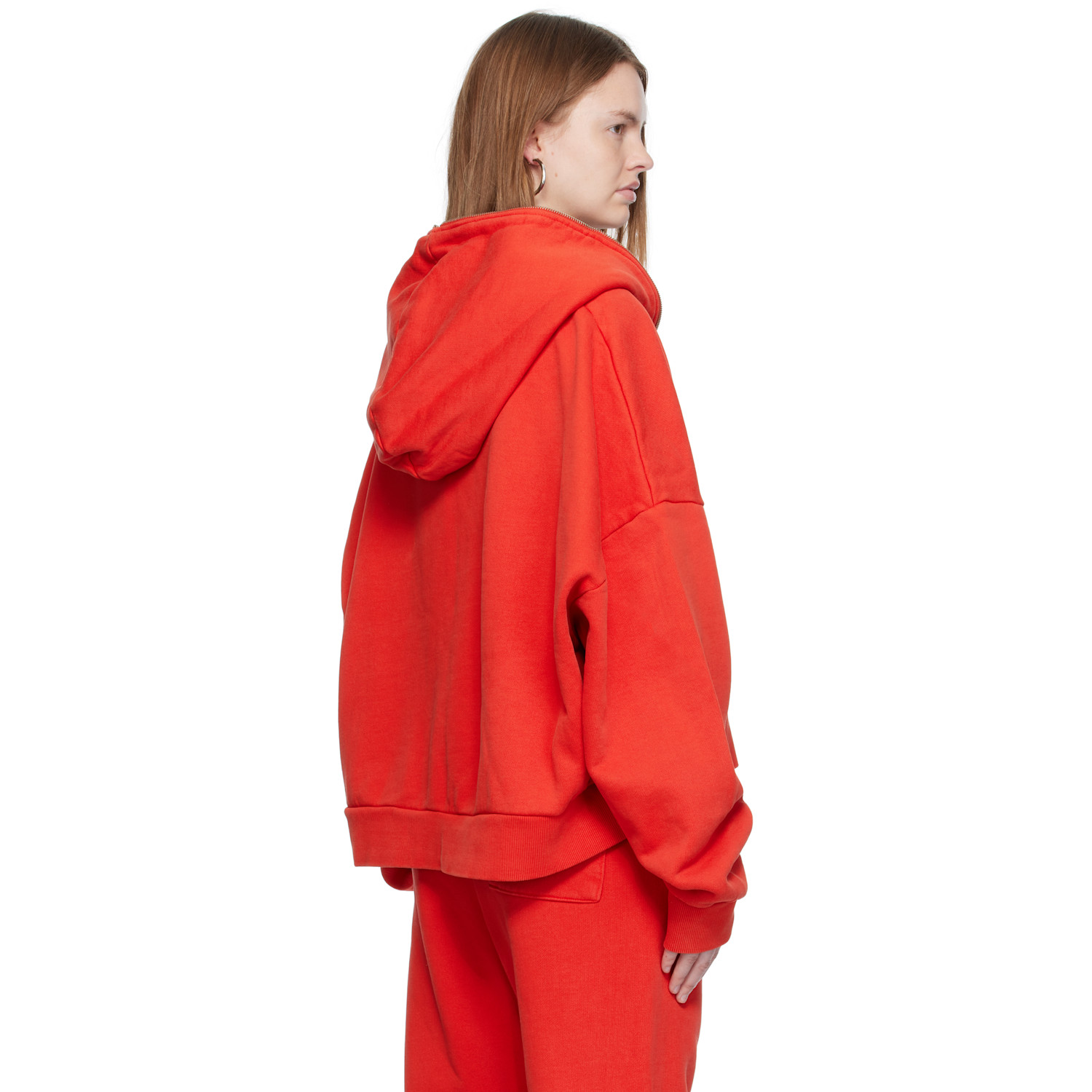  Entire Studios Red Eternal Zip Hoodie 