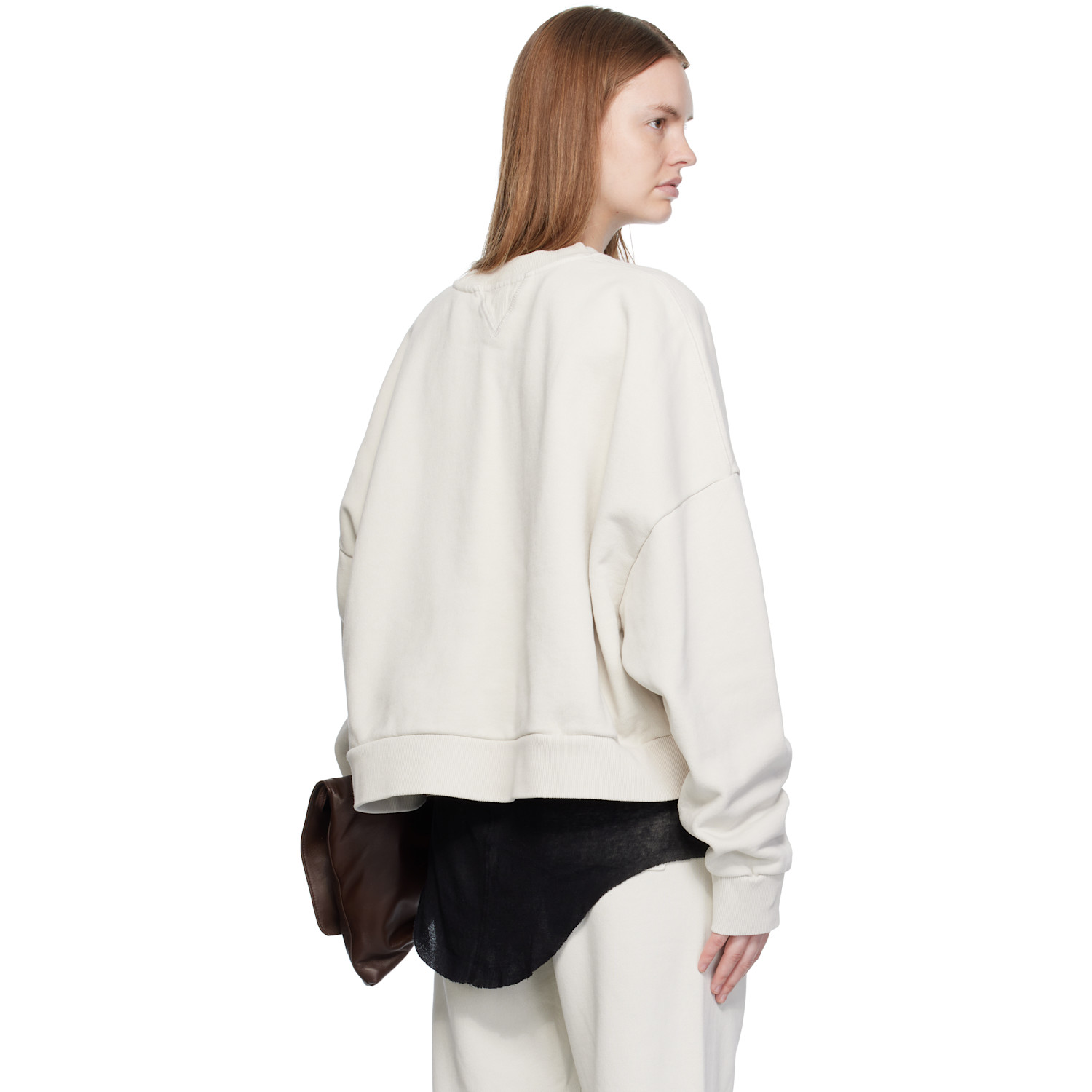  Entire Studios Off-white Box Crew Sweatshirt 