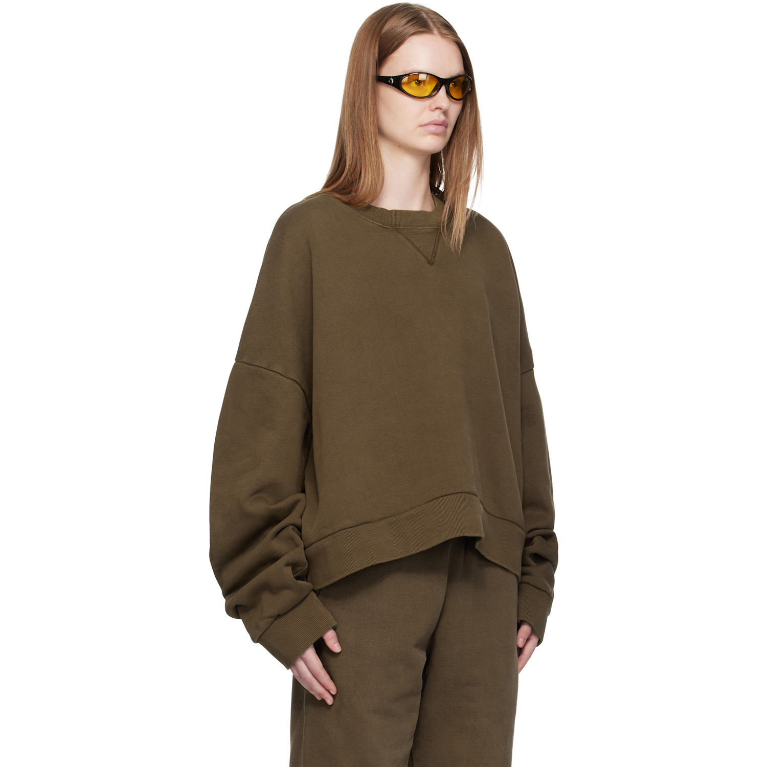  Entire Studios Brown Box Crew Sweatshirt 