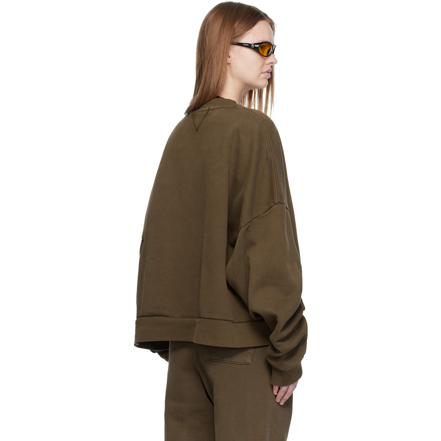  Entire Studios Brown Box Crew Sweatshirt 