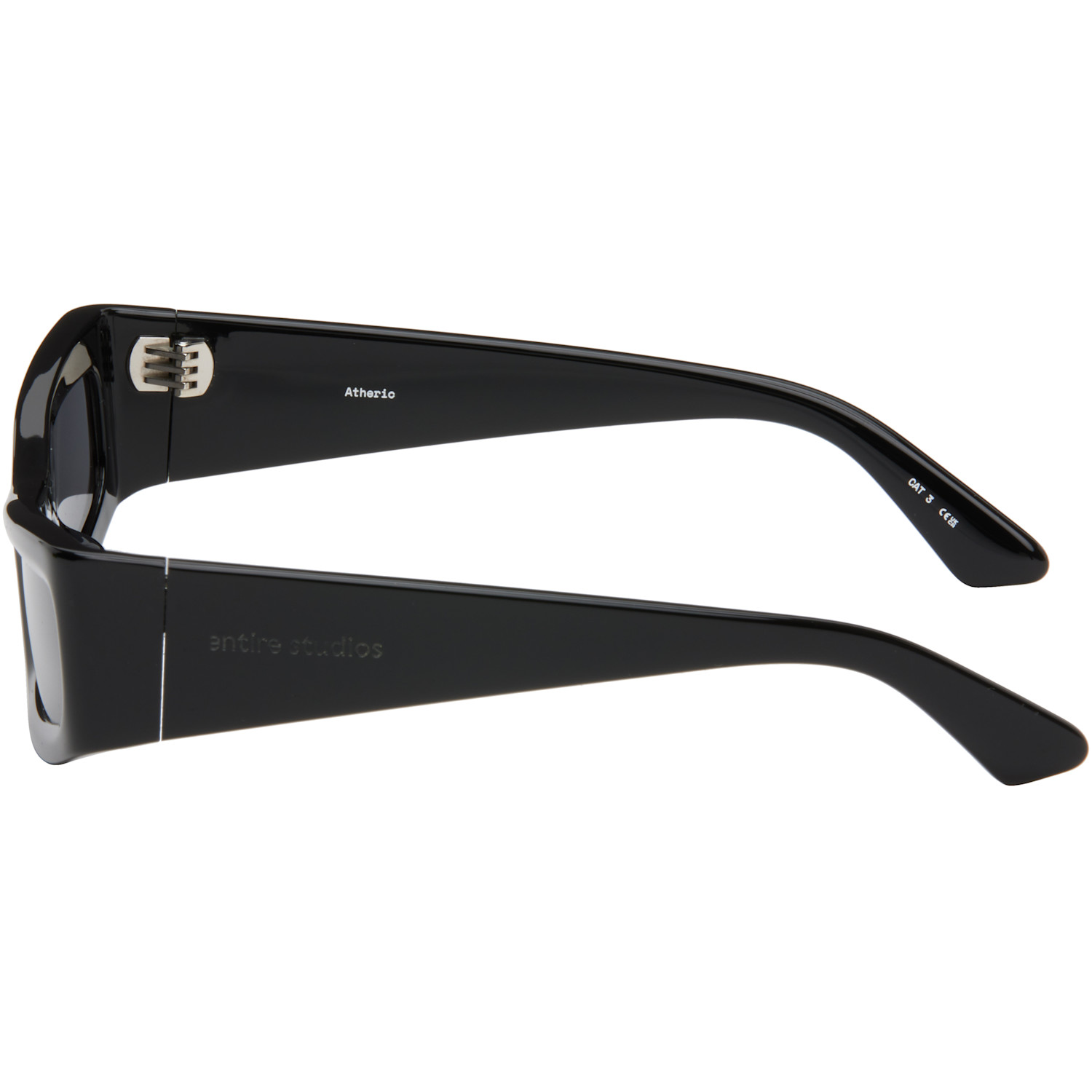  Entire Studios Ssense Exclusive Black Atheric Sunglasses 