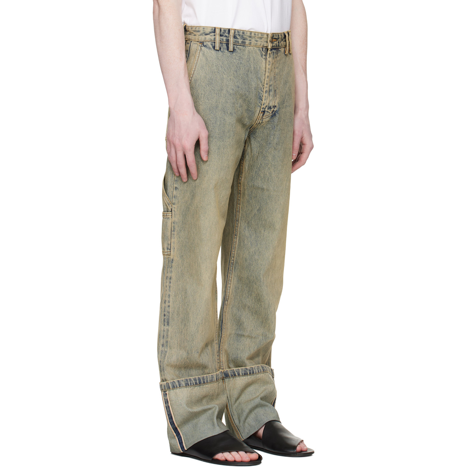  Entire Studios Blue Cuff Jeans 