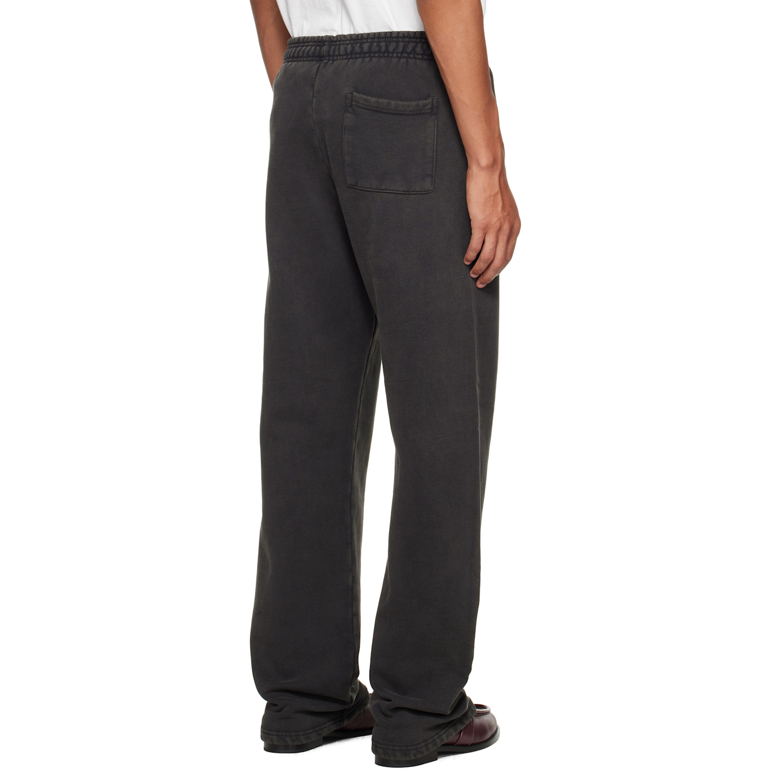  Entire Studios Black Straight Leg Sweatpants 