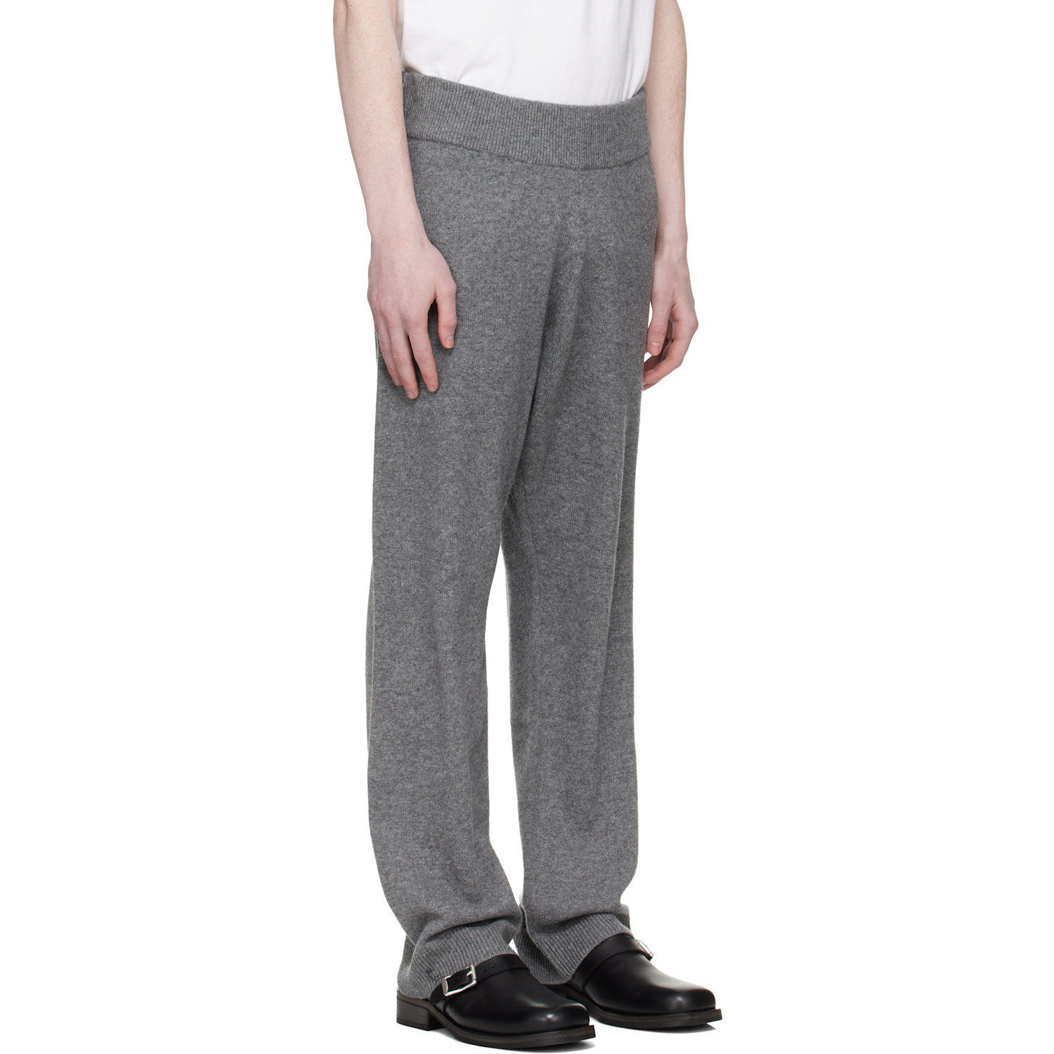  Entire Studios Gray Knit Lounge Pants 