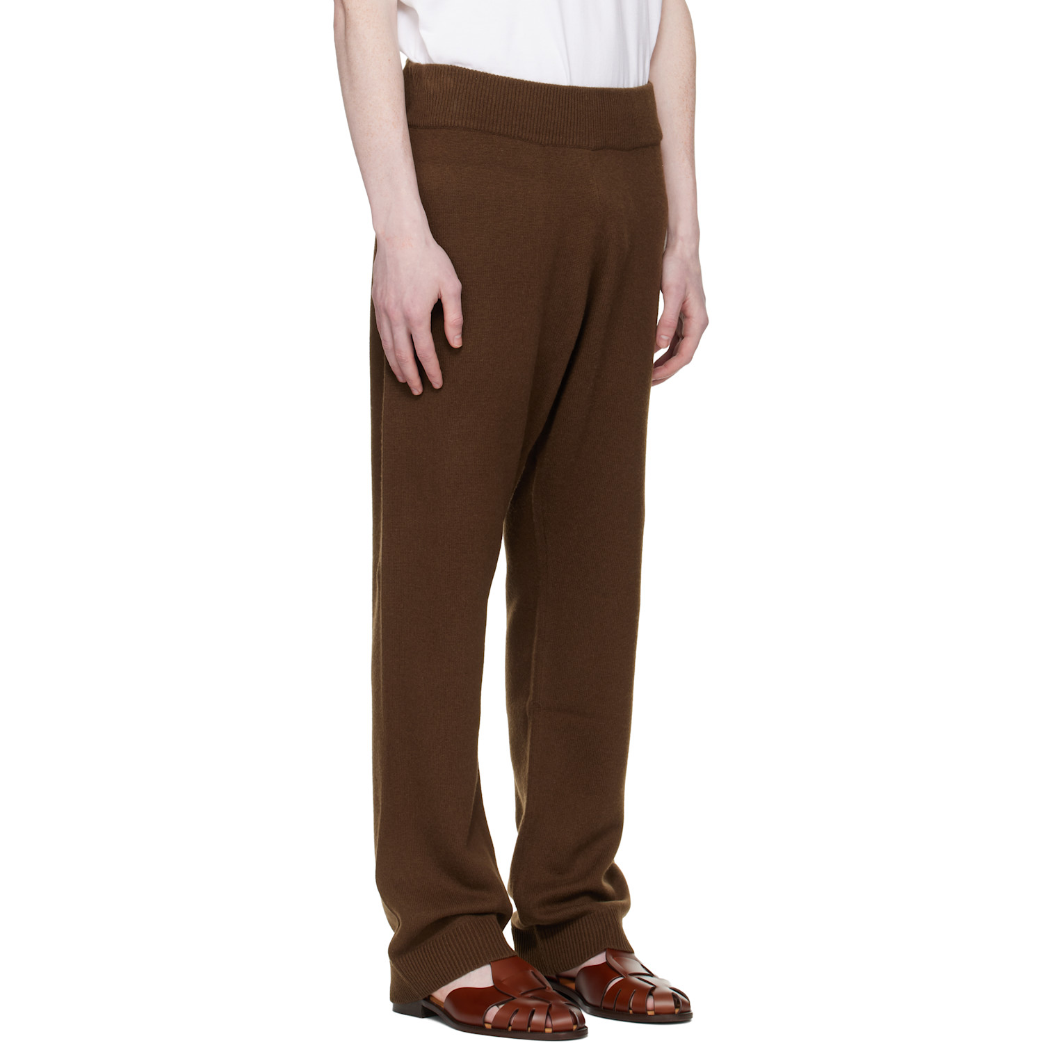  Entire Studios Brown Knit Lounge Pants 