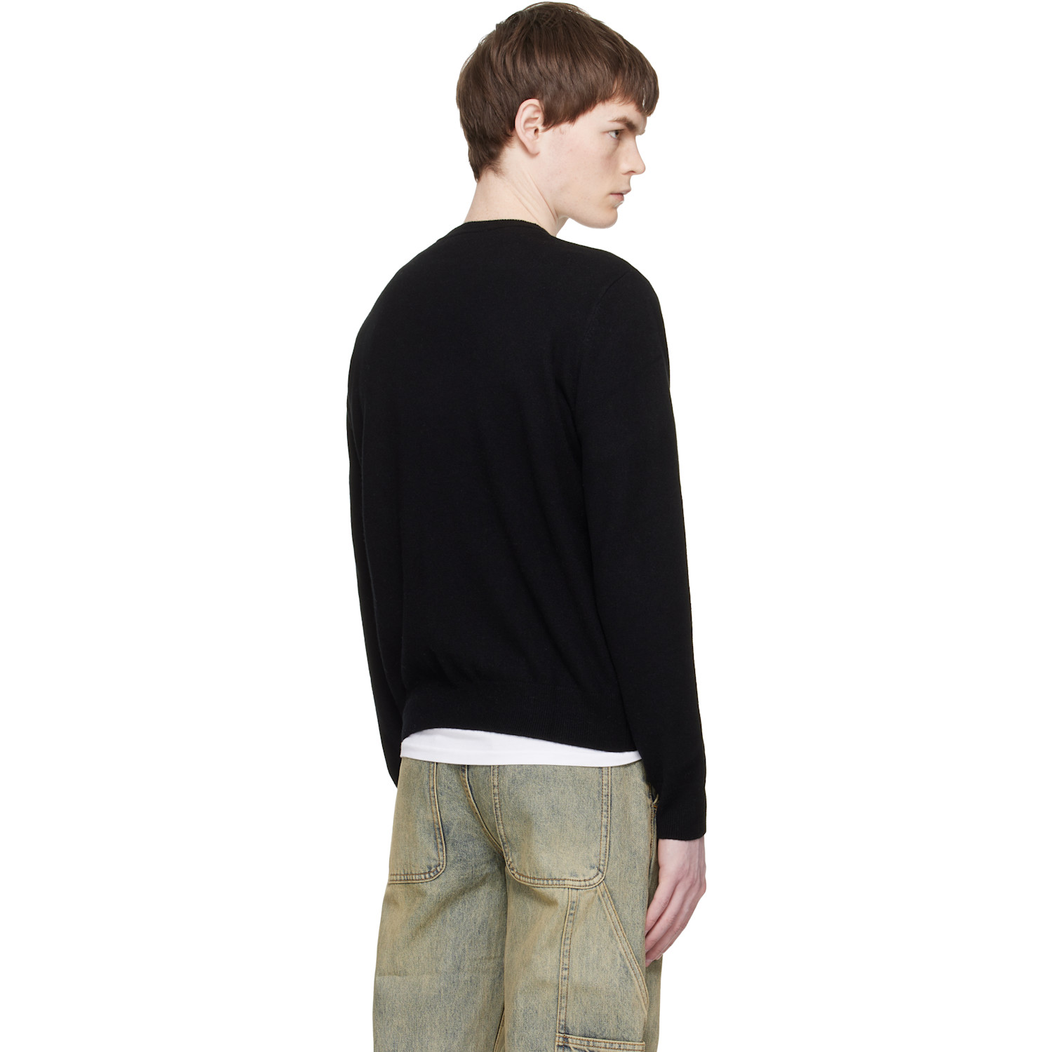  Entire Studios Black Knit Crewneck Sweater 
