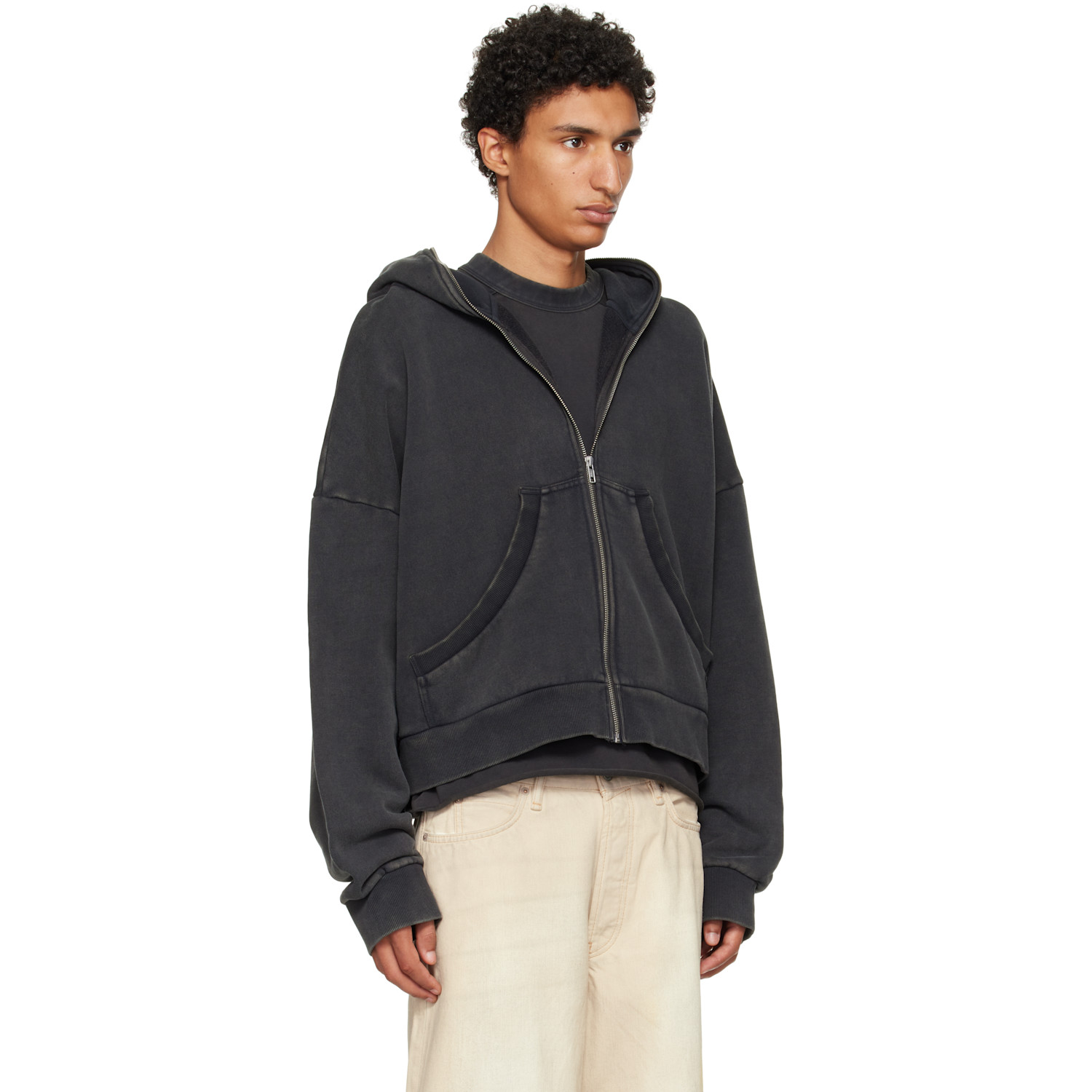  Entire Studios Black Eternal Zip Hoodie 