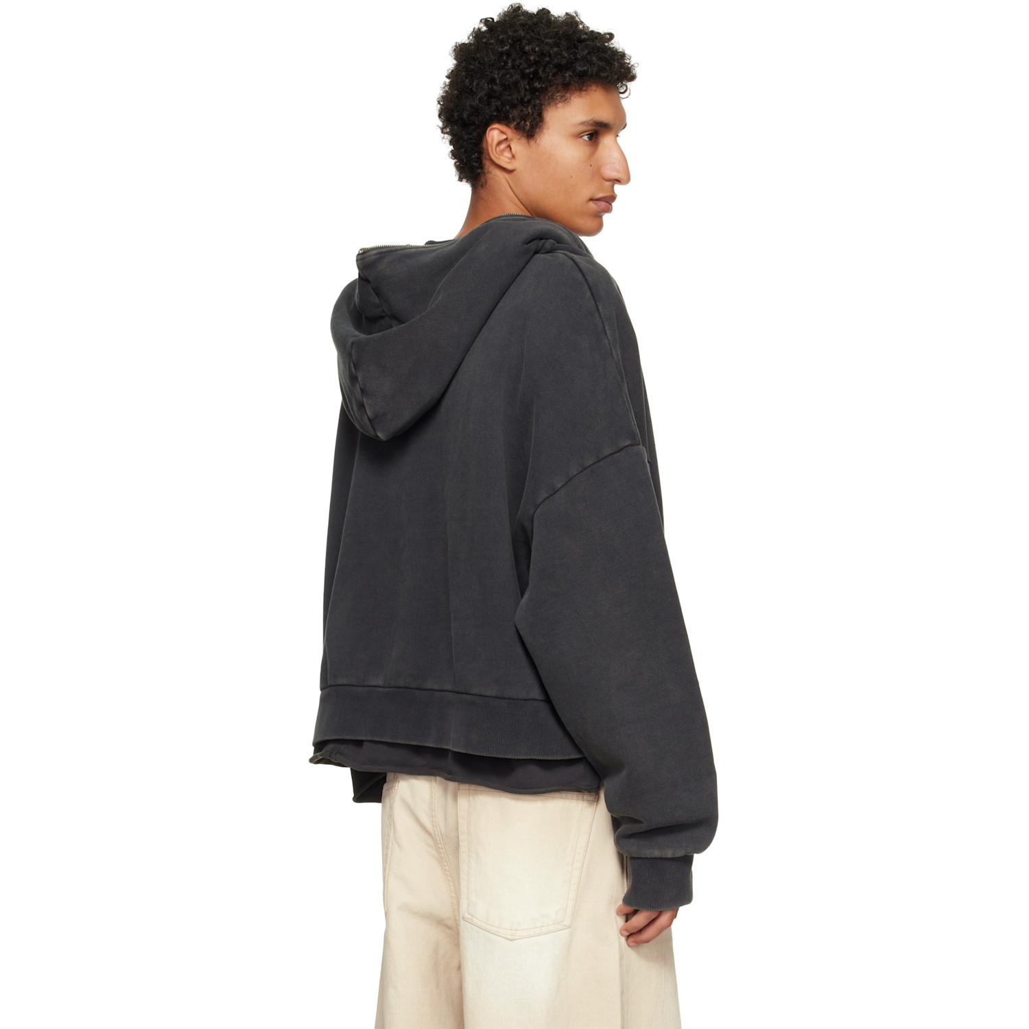  Entire Studios Black Eternal Zip Hoodie 