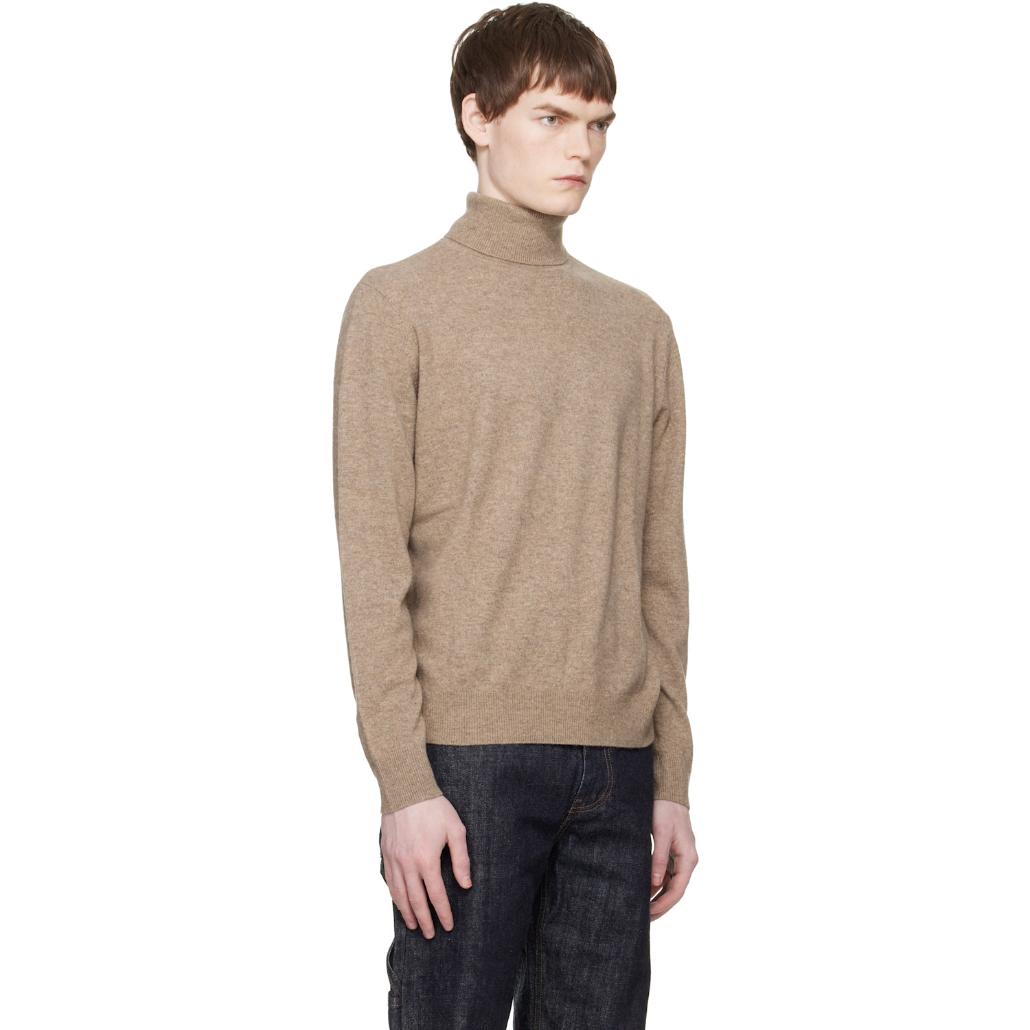  Entire Studios Beige Knit Turtleneck 