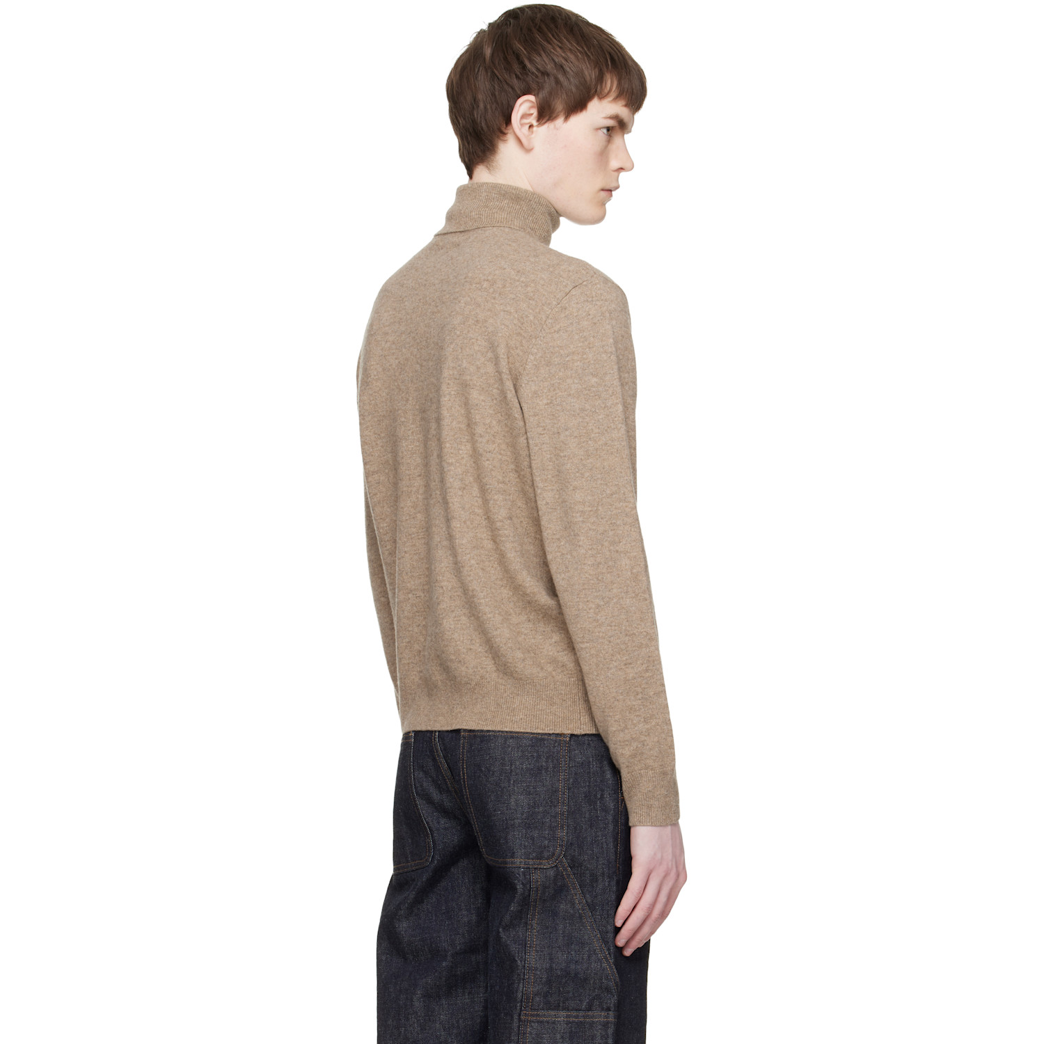  Entire Studios Beige Knit Turtleneck 