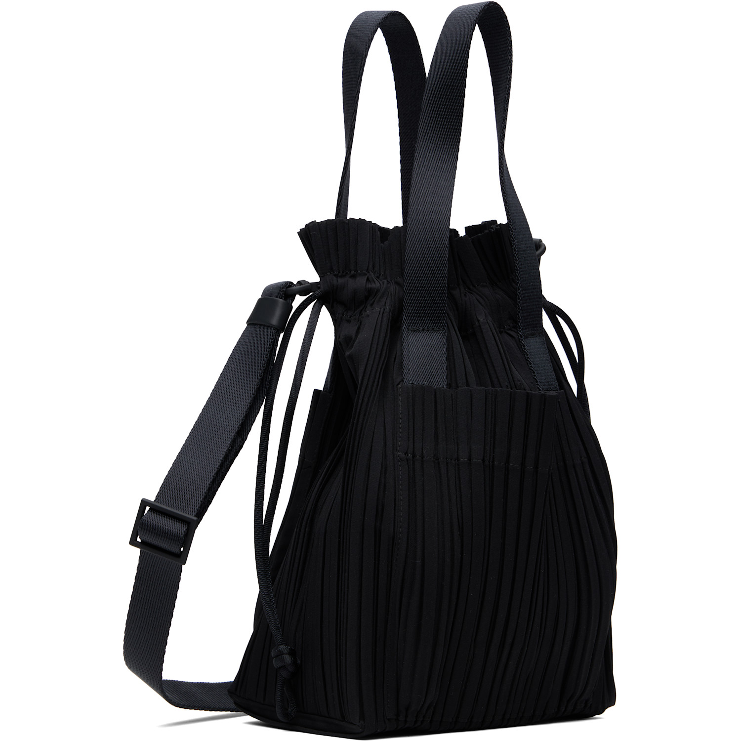  Pleats Please Issey Miyake Black Pleats Tote 