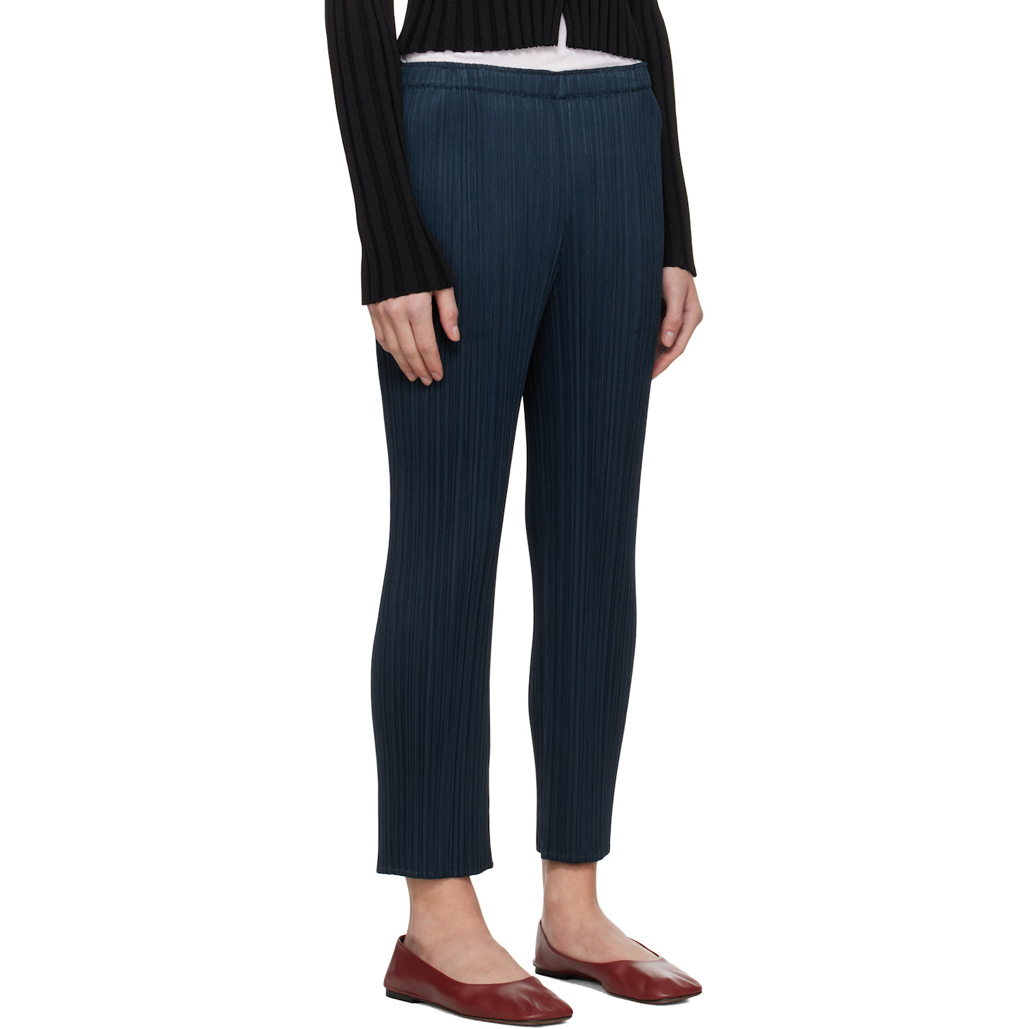  Pleats Please Issey Miyake Navy Monthly Colors April Trousers 