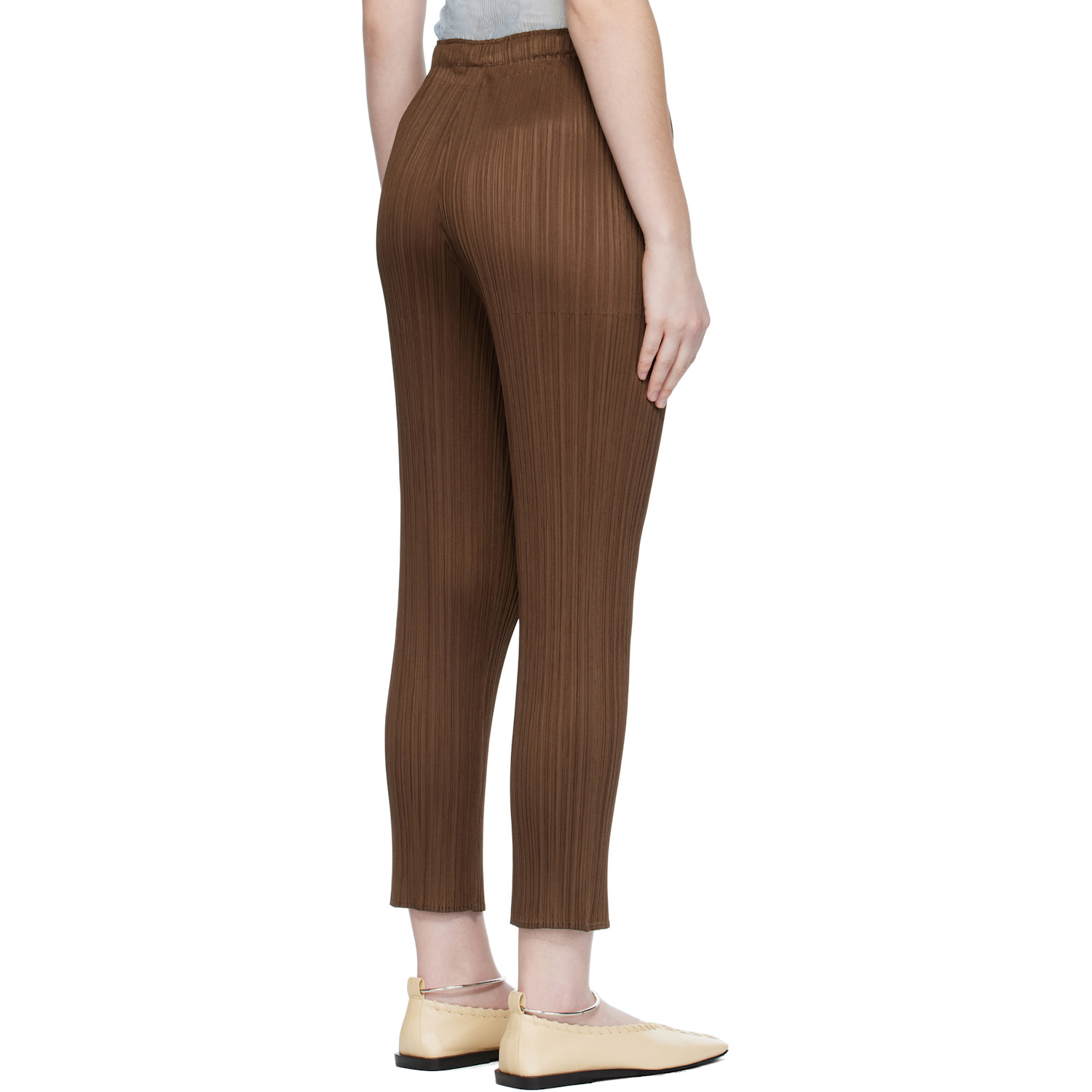  Pleats Please Issey Miyake Brown New Colorful Basics 4 Trousers 