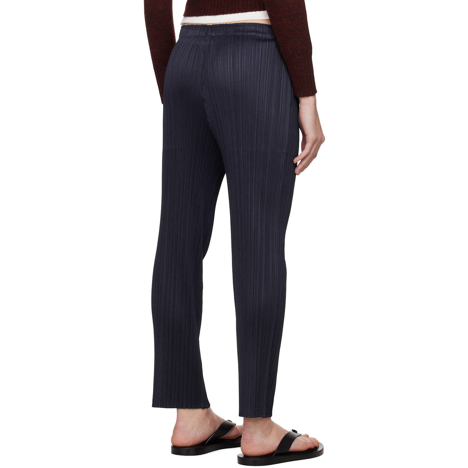  Pleats Please Issey Miyake Navy June New Colorful Basics 4 Trousers 