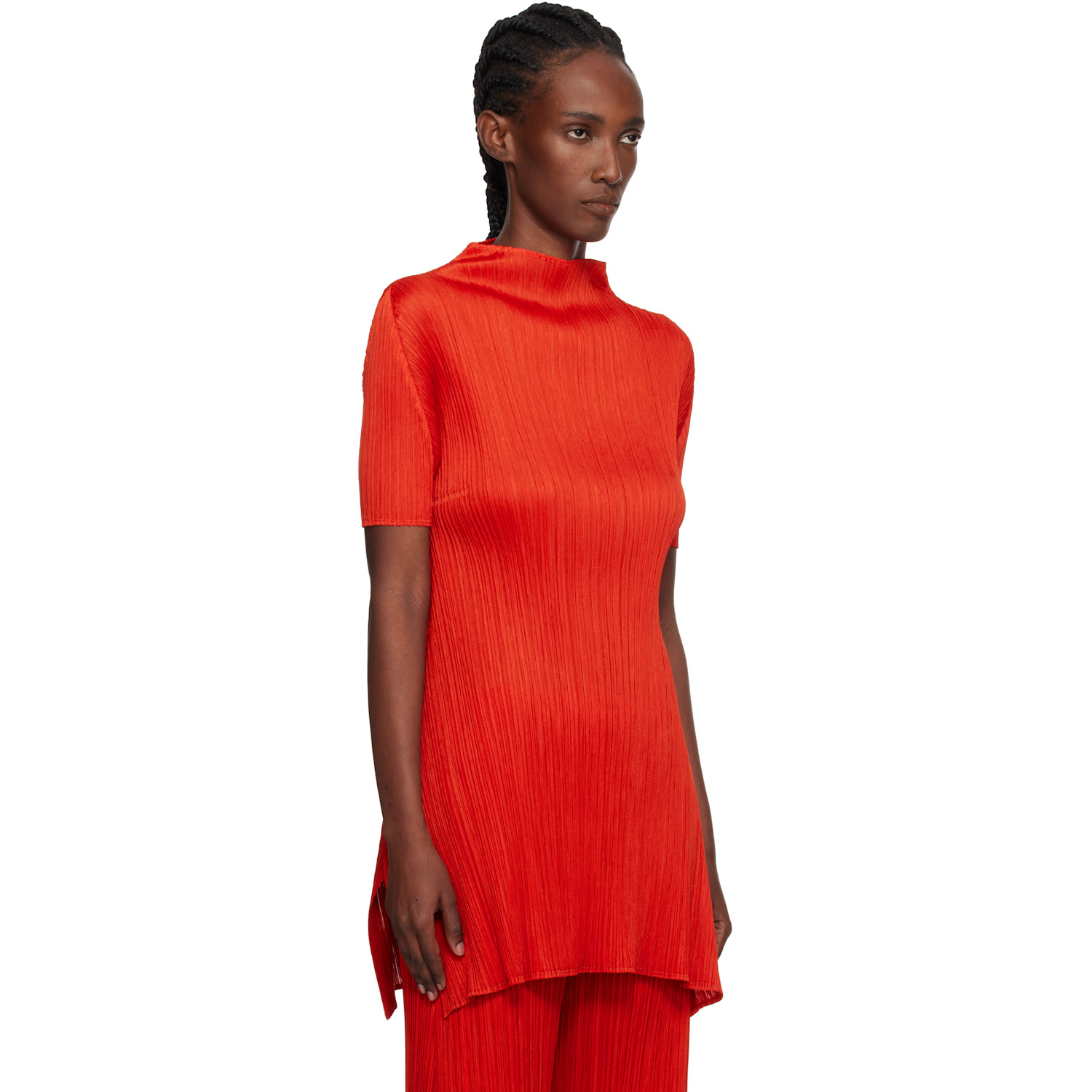  Pleats Please Issey Miyake Red Monthly Colors July Top 