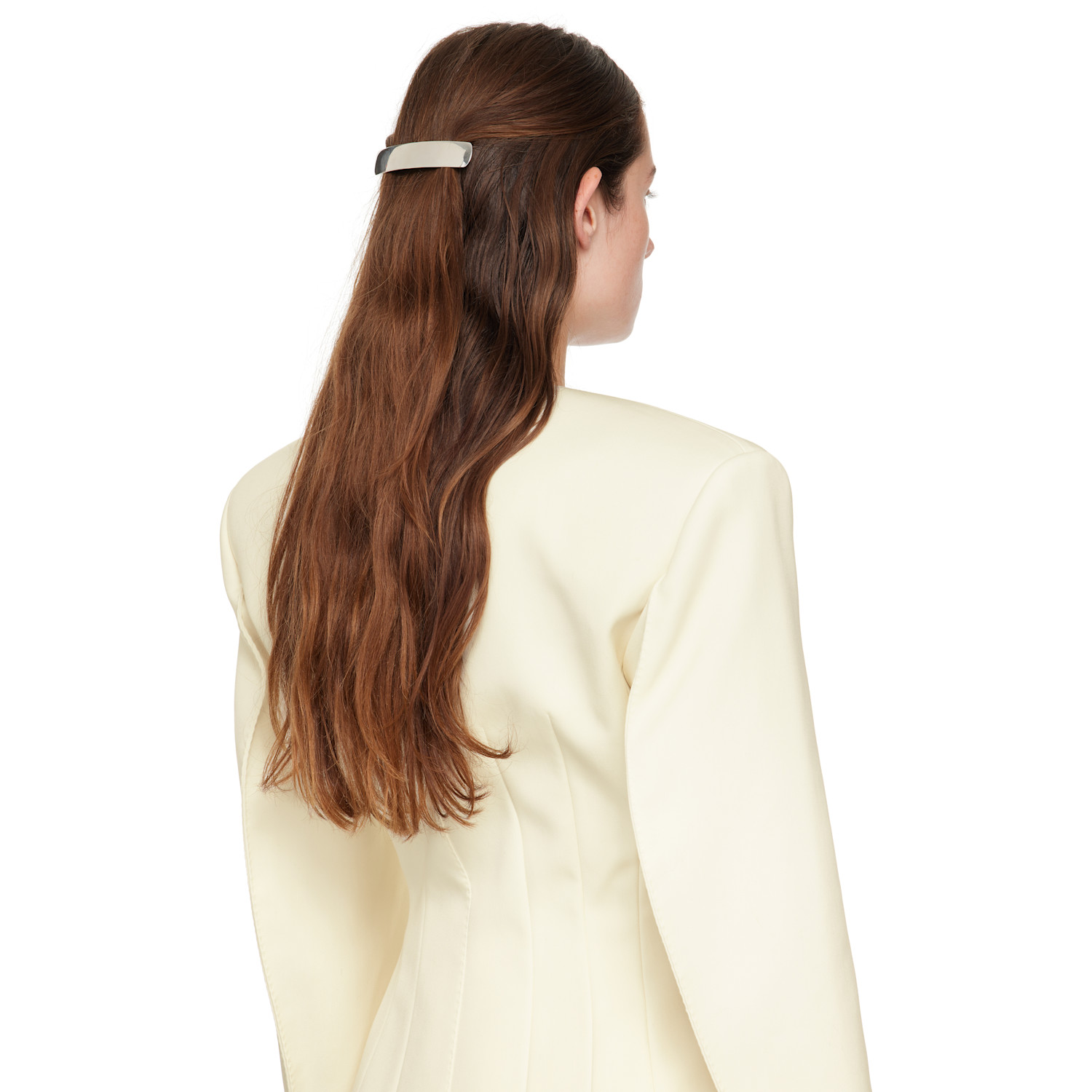  Sophie Buhai Silver Engraved-logo Barrette 