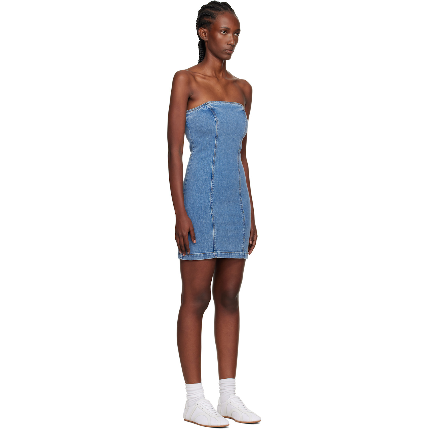  Holzweiler Blue Kristin Denim Minidress 
