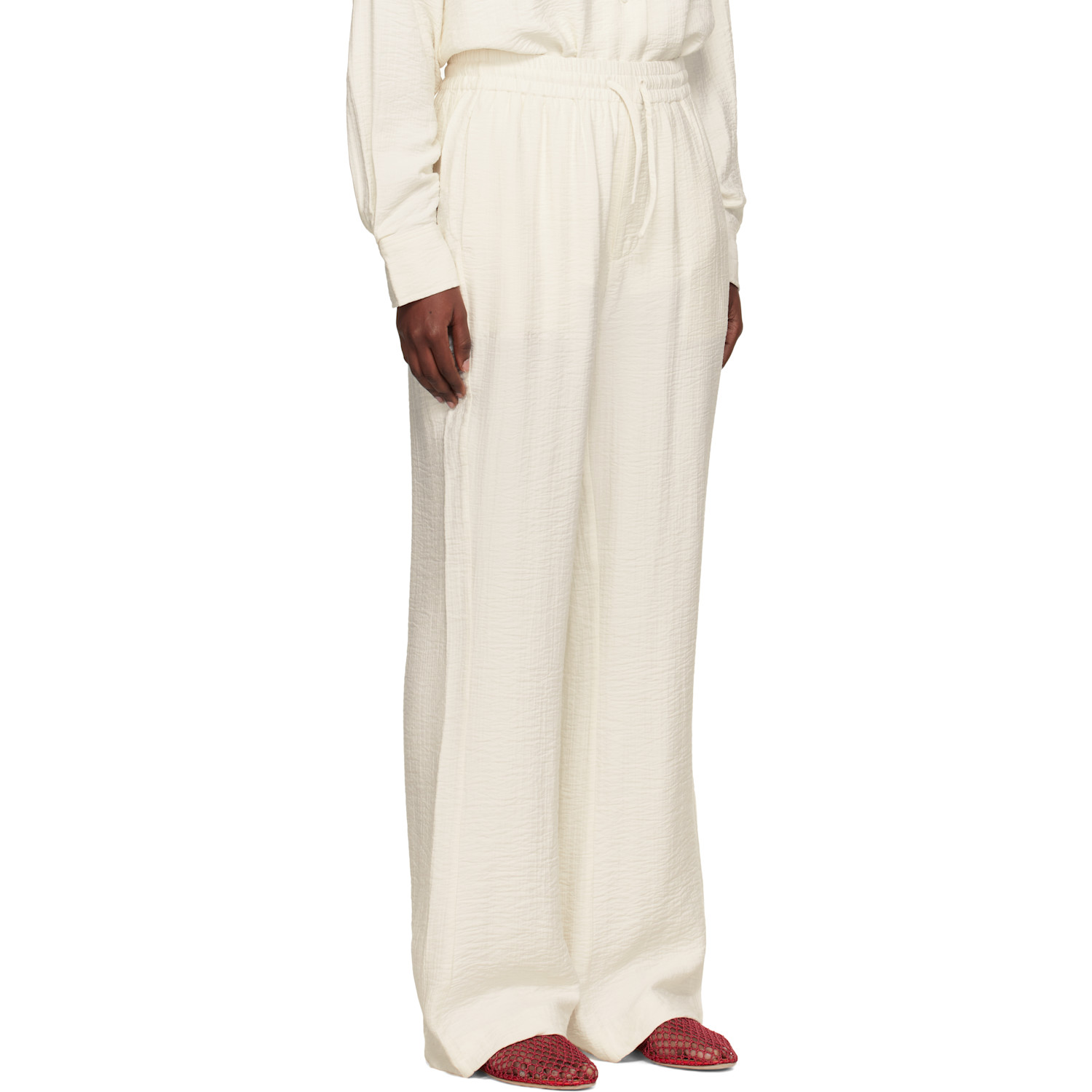  Holzweiler Off-white Summer Relaxed Trousers 