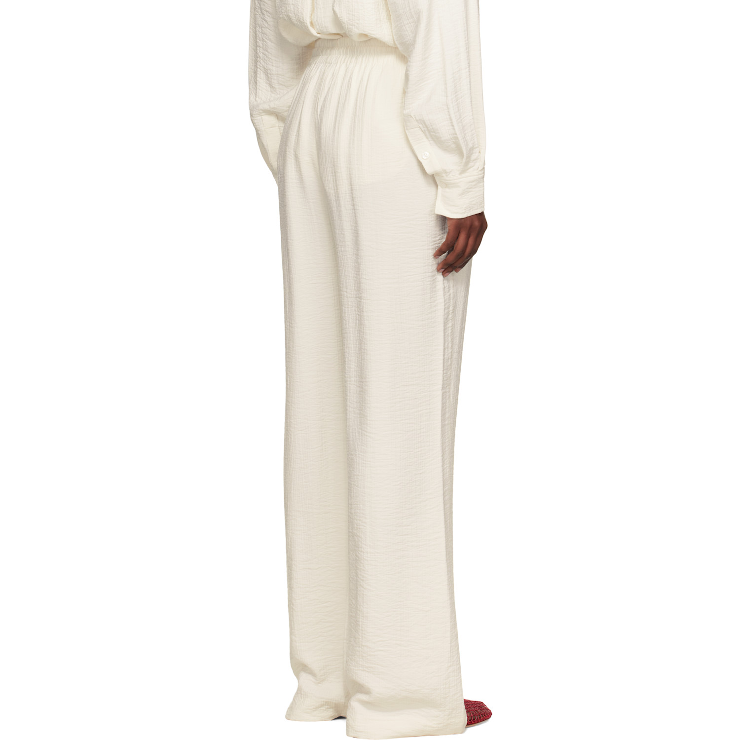  Holzweiler Off-white Summer Relaxed Trousers 