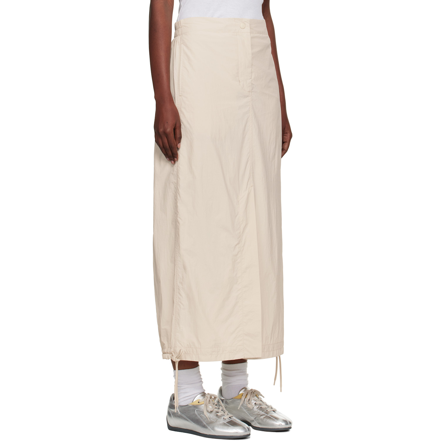  Holzweiler Beige Lt Track Maxi Skirt 
