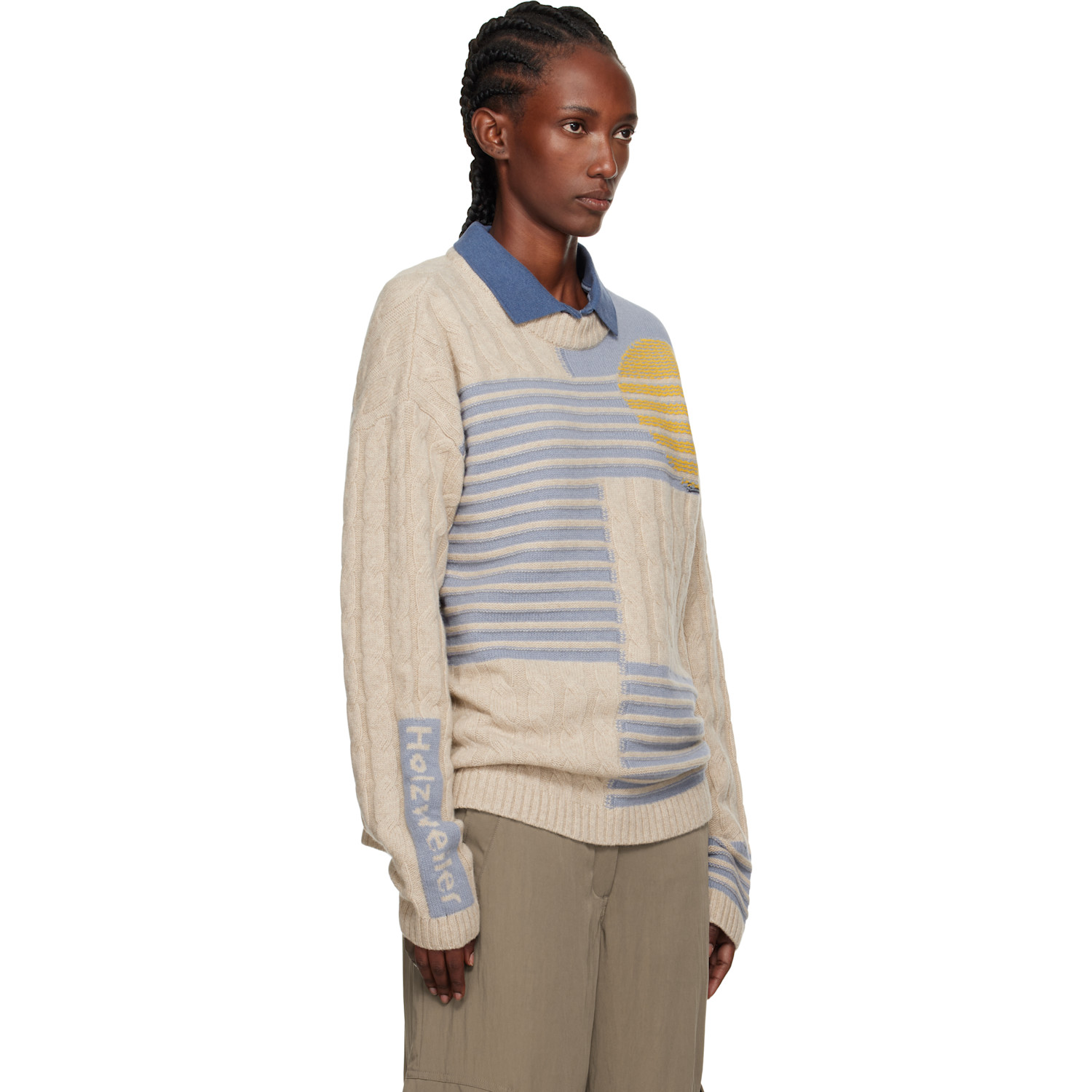  Holzweiler Gray Retro Sun Sweater 