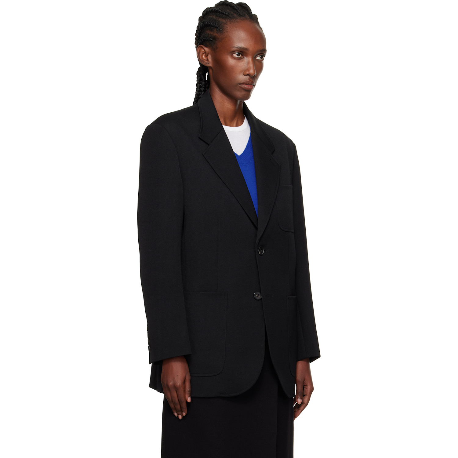  Dunst Black Oversized Wool Blazer 