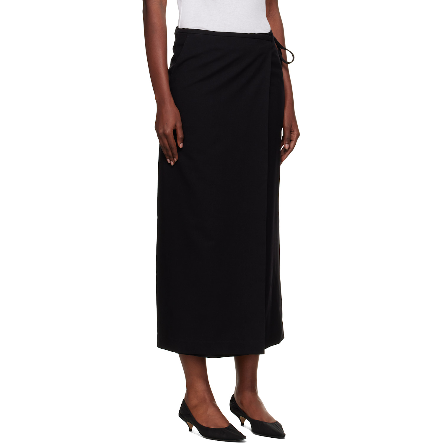  Dunst Black Wrap Maxi Skirt 