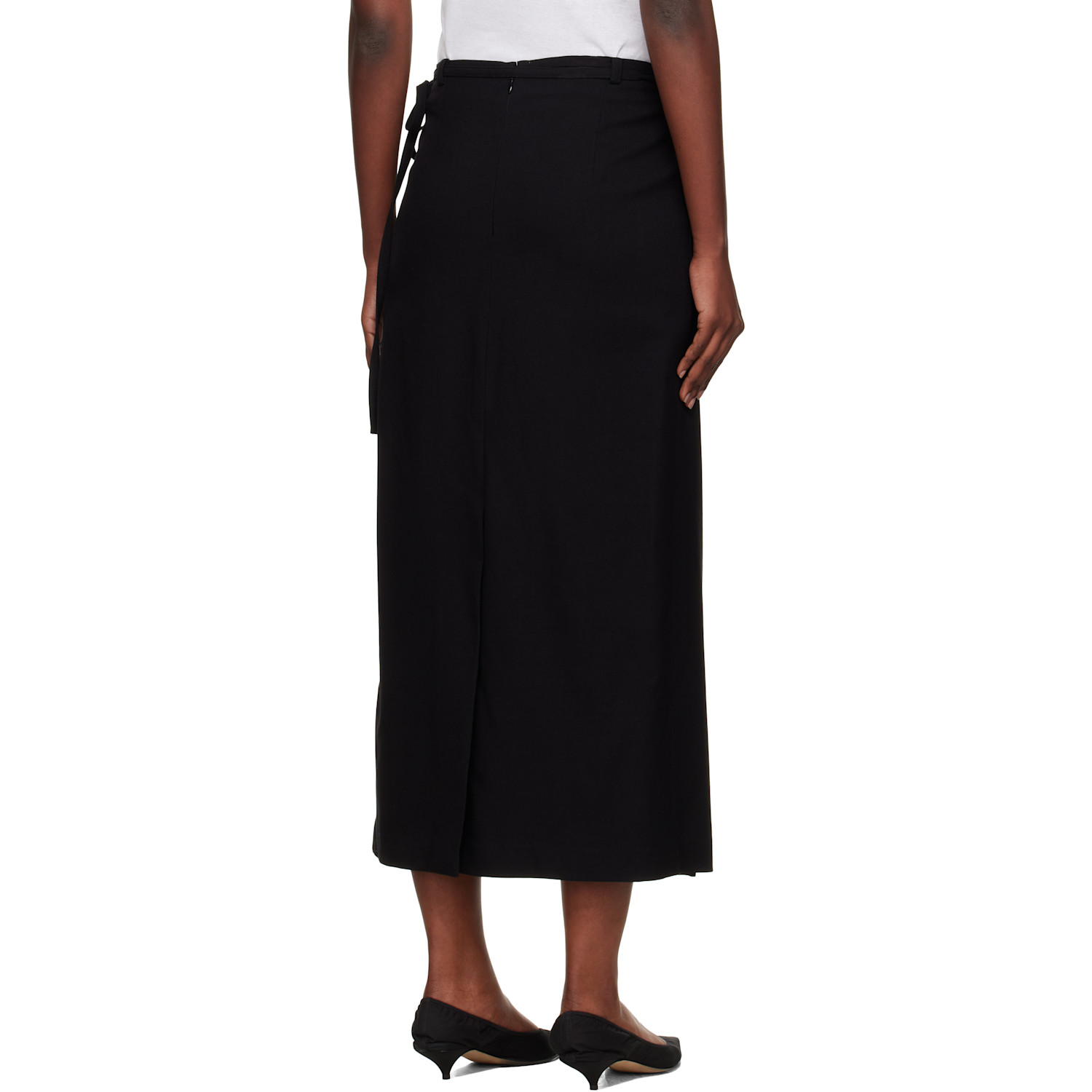  Dunst Black Wrap Maxi Skirt 
