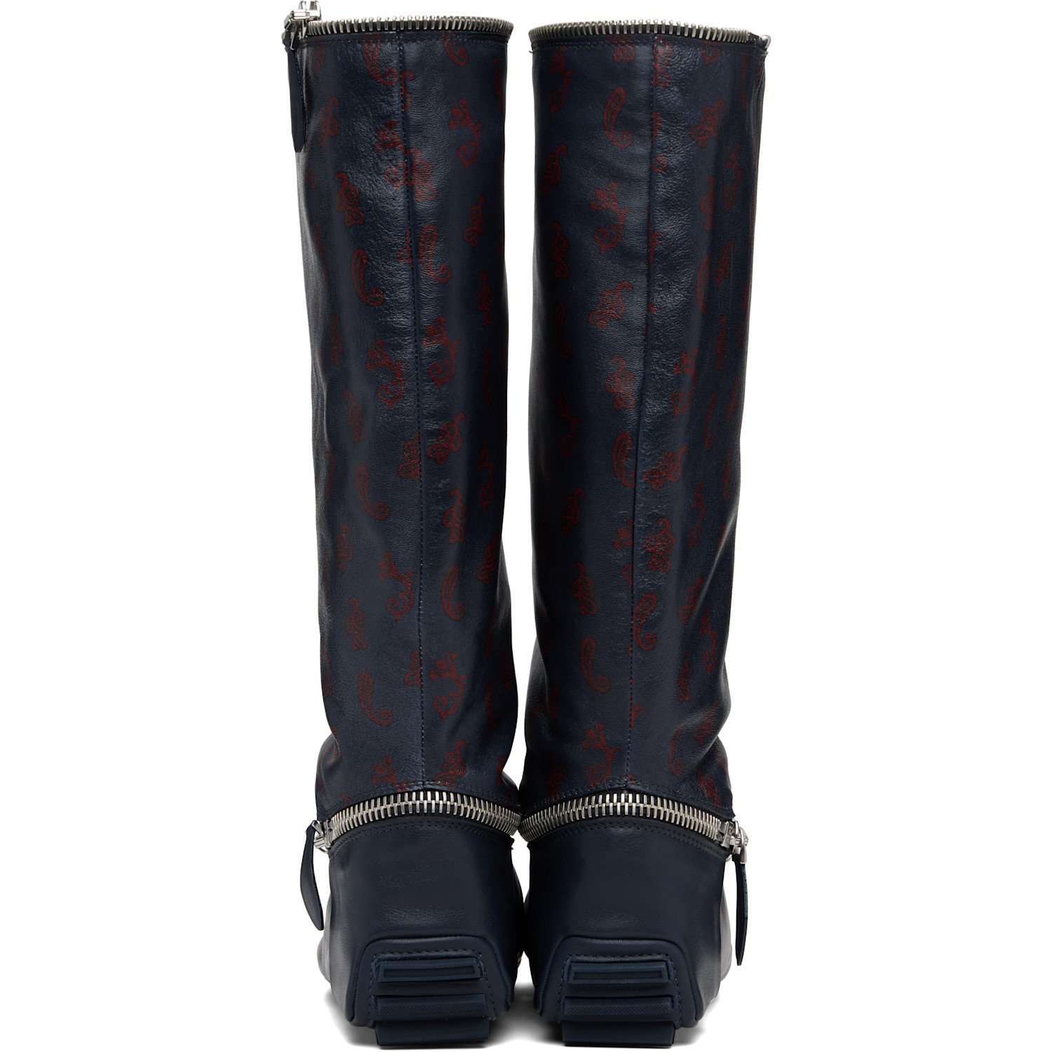  Kiko Kostadinov Navy Modular Driving Boots 