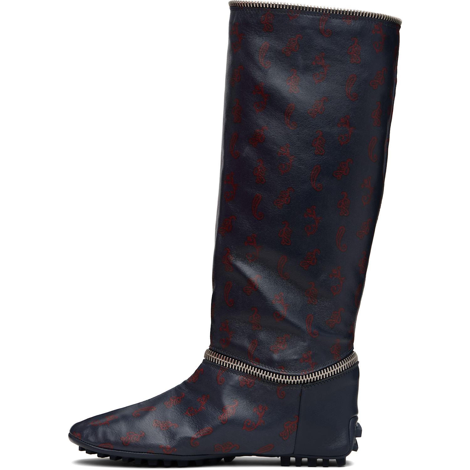  Kiko Kostadinov Navy Modular Driving Boots 