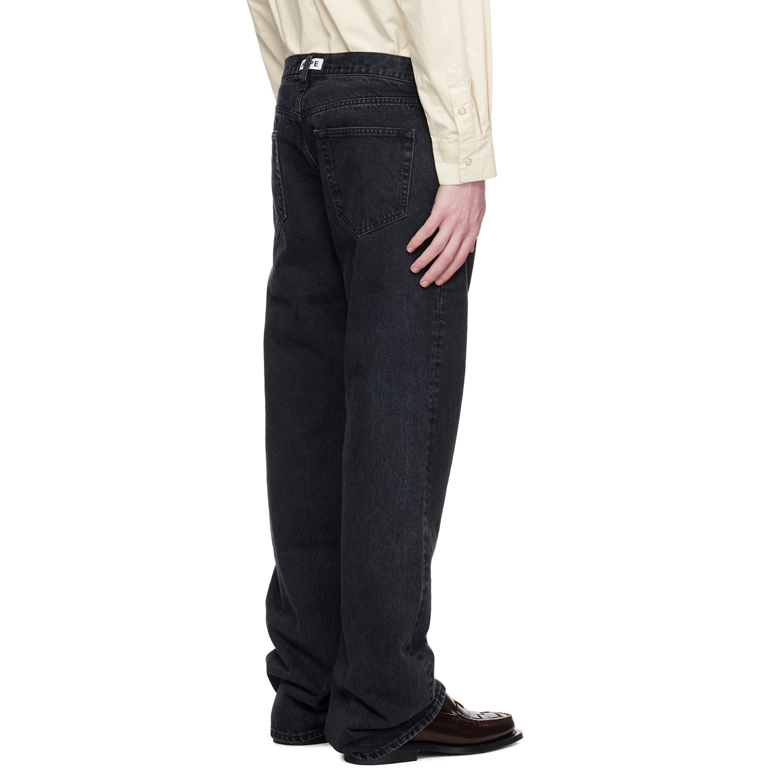  Hope Black Relaxed Bootcut Jeans 