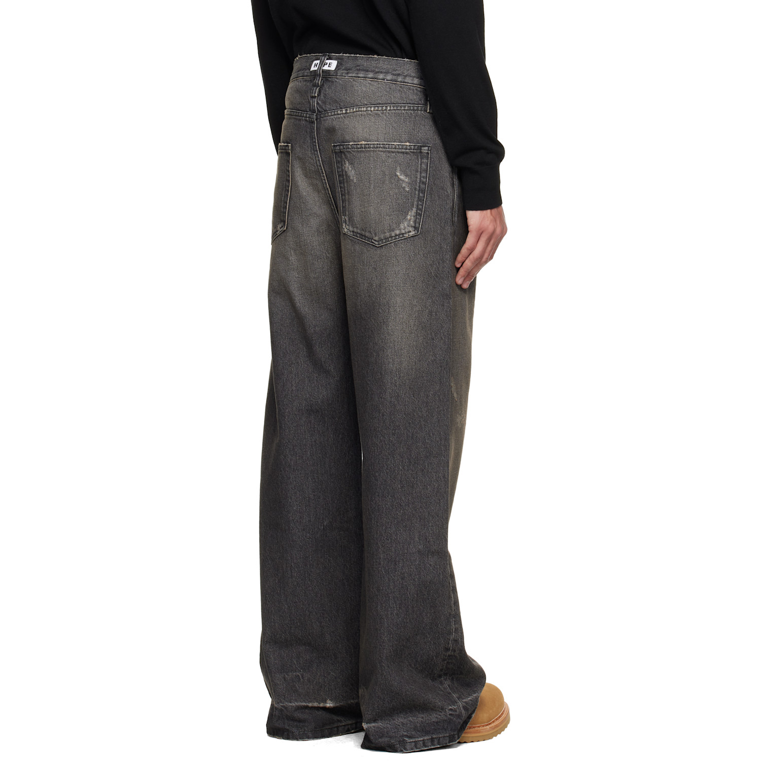  Hope Gray Wide-leg Skid Jeans 