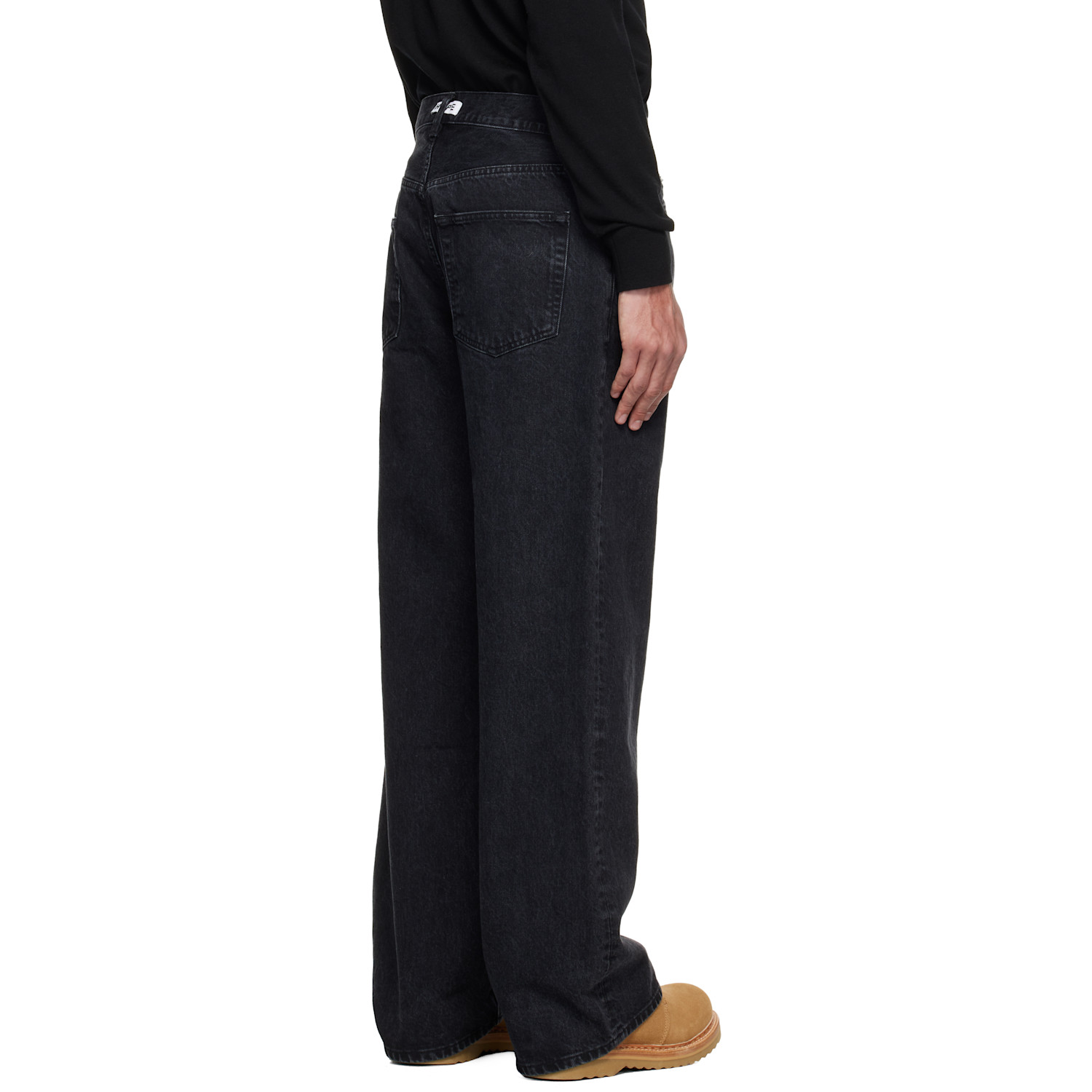  Hope Black Wide-leg Skid Jeans 