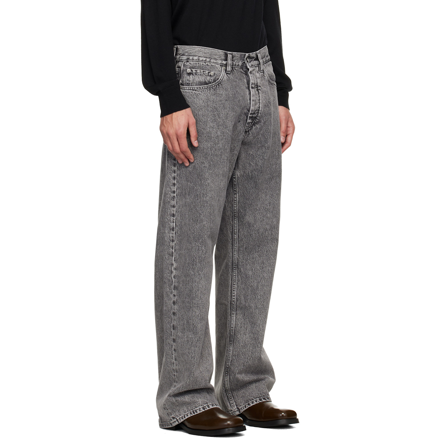  Hope Gray Loose-fit Criss Jeans 