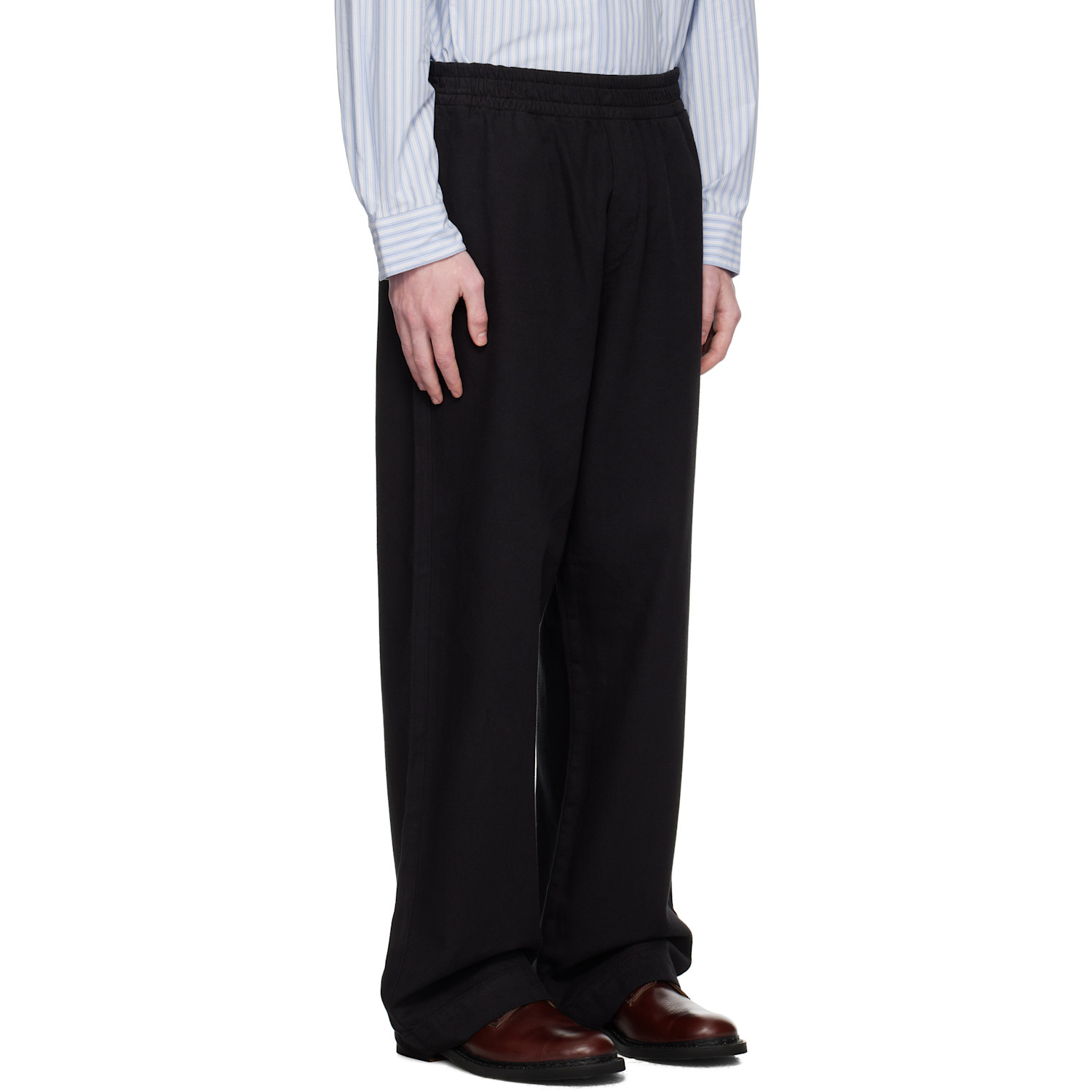  Hope Black Elasticated Wide Leg Trousers 