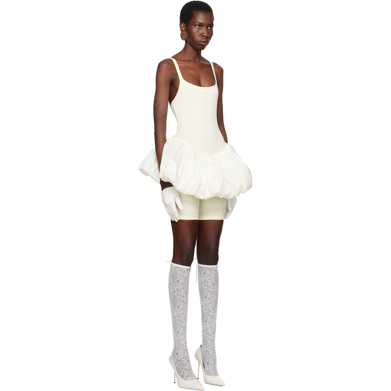  Vaquera Ssense Exclusive Bridal Capsule Pouf Bodysuit 